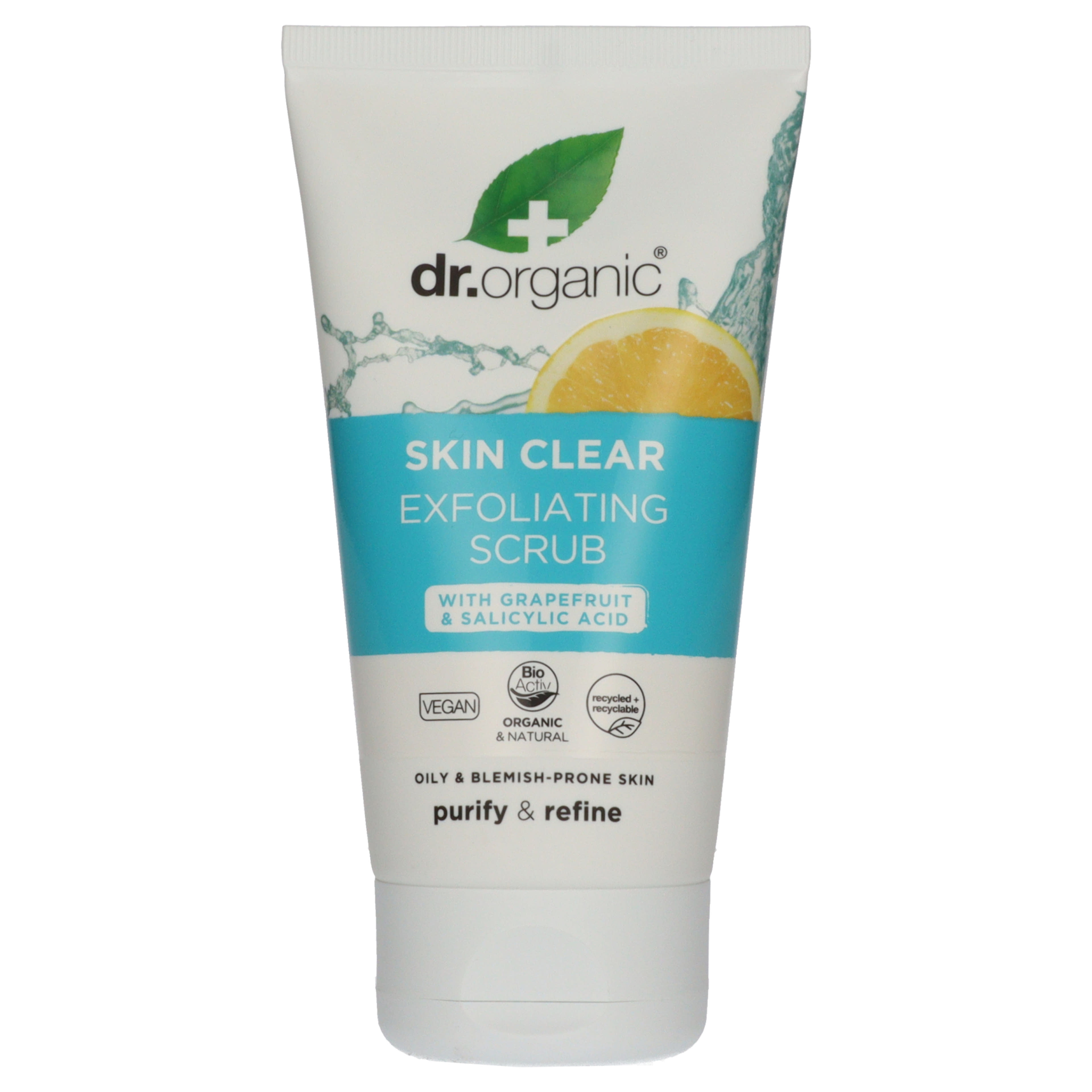 Dr. Organic skin clear hámlasztó arcradír - 150 ml