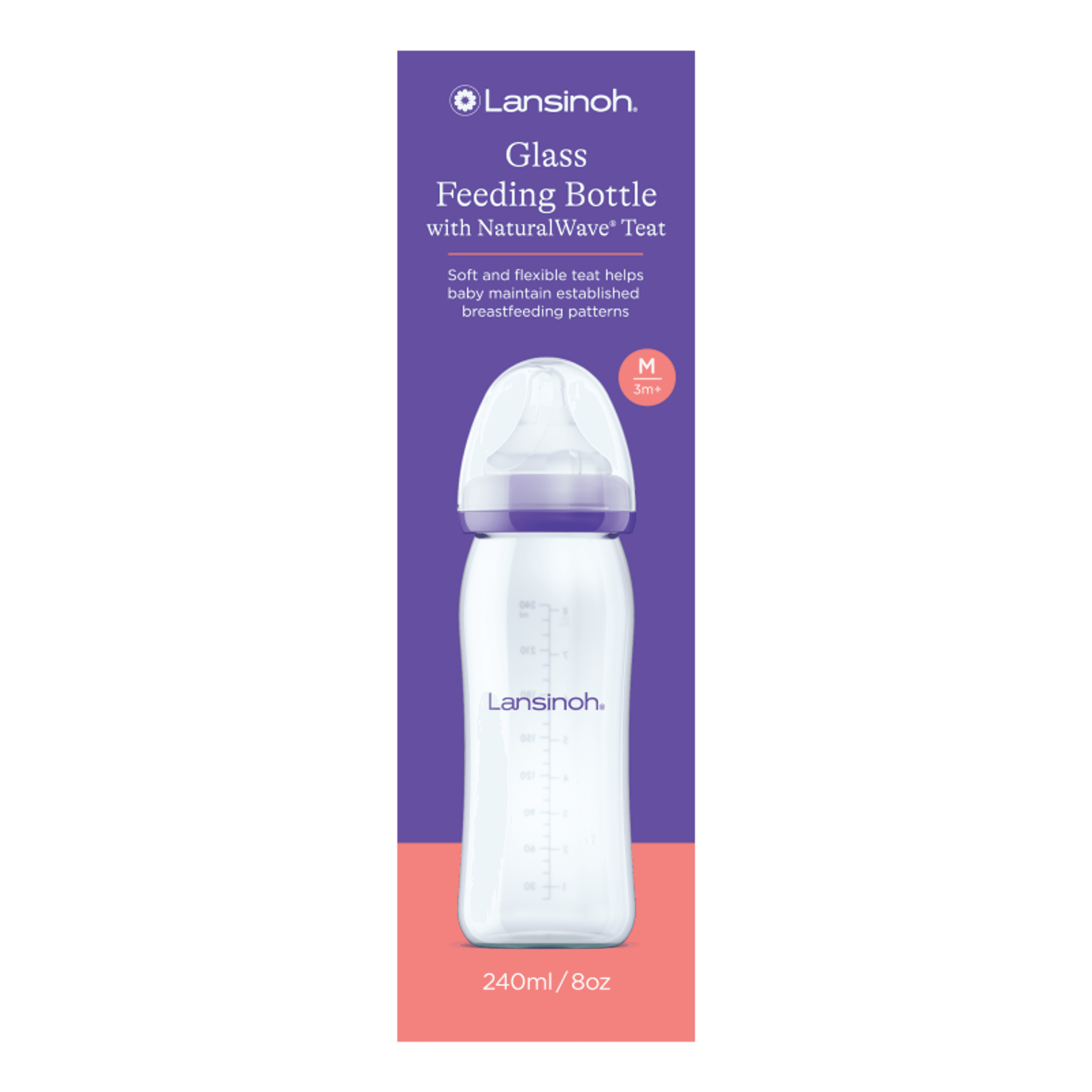 Lansinoh üveg cumisüveg 240 ml - 1 db
