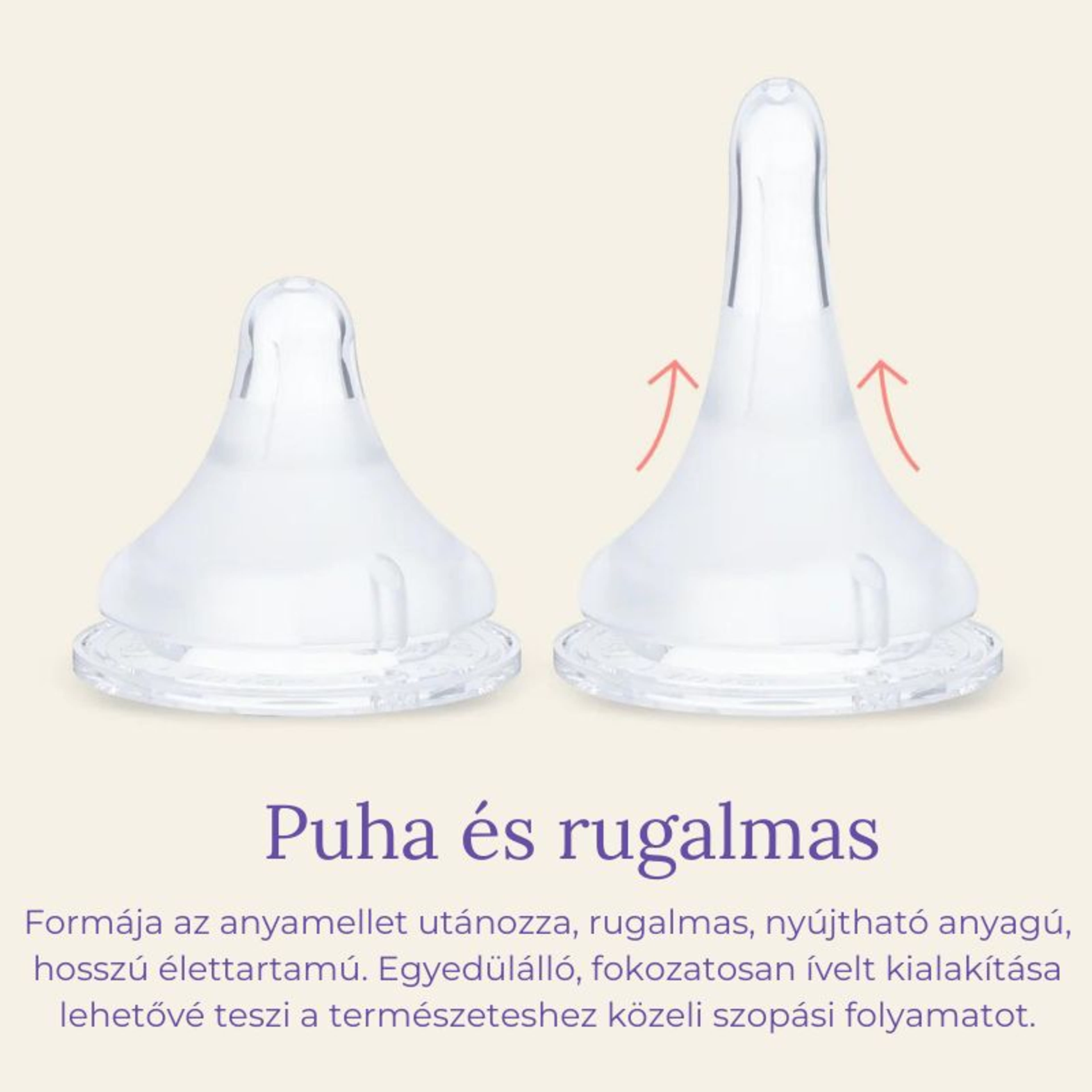 Lansinoh cumisüveg lassú folyású etetőcumival + fedéllel, 160 ml - 1 db-12