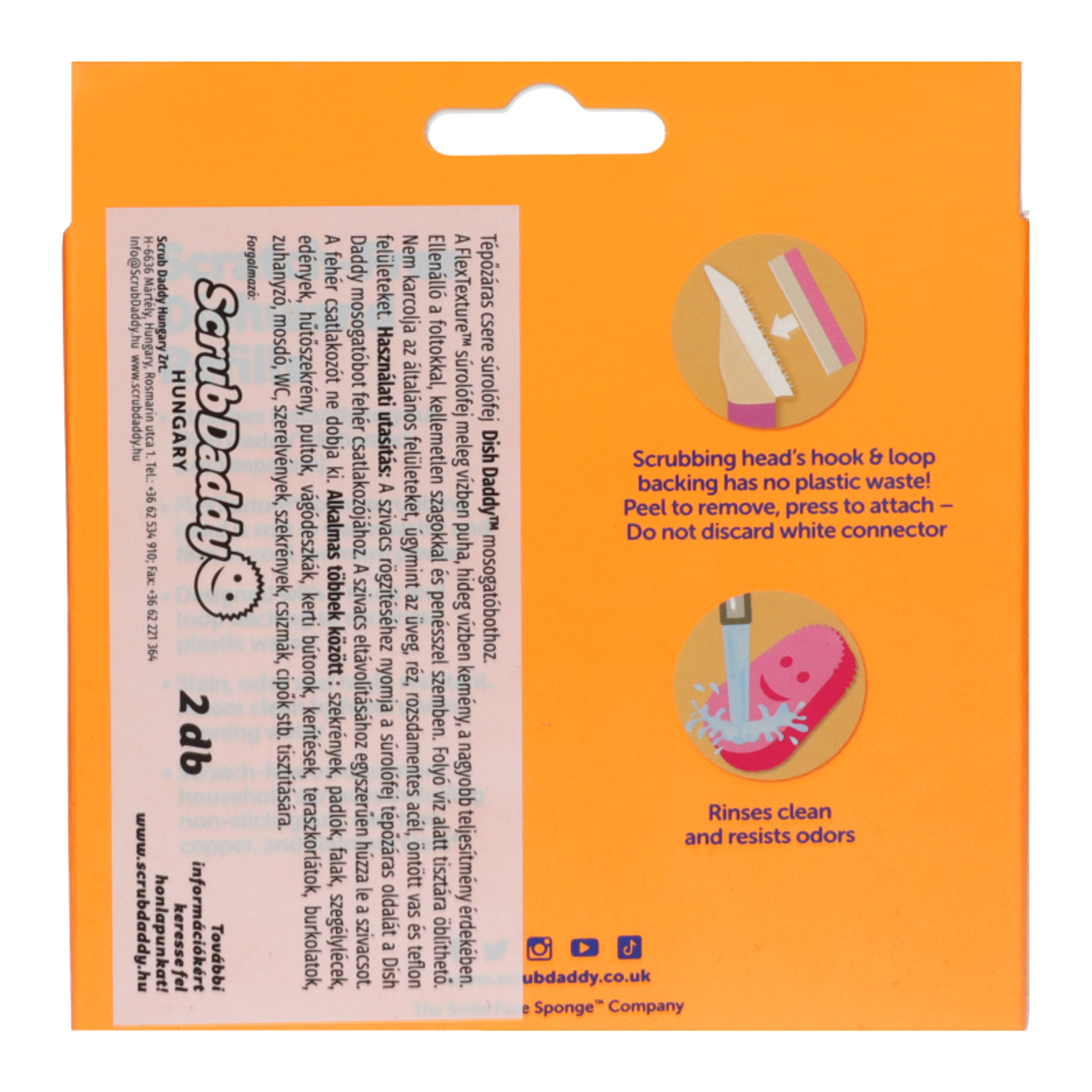 Scrub Daddy tépőzáras csere súrolófej 2 db-os - 1 db-2