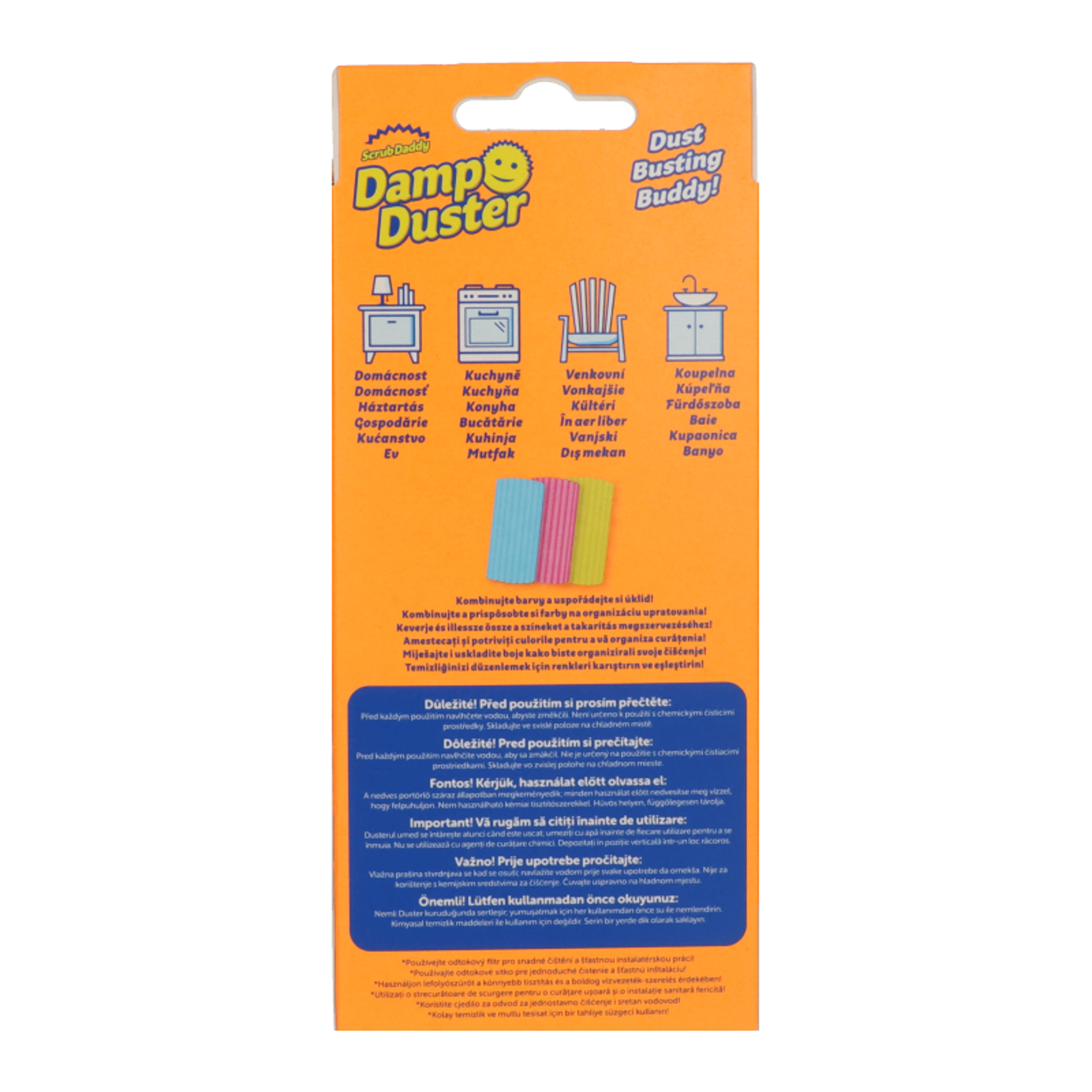 Scrub Daddy Damp Duster szivacs /pink - 1 db-3