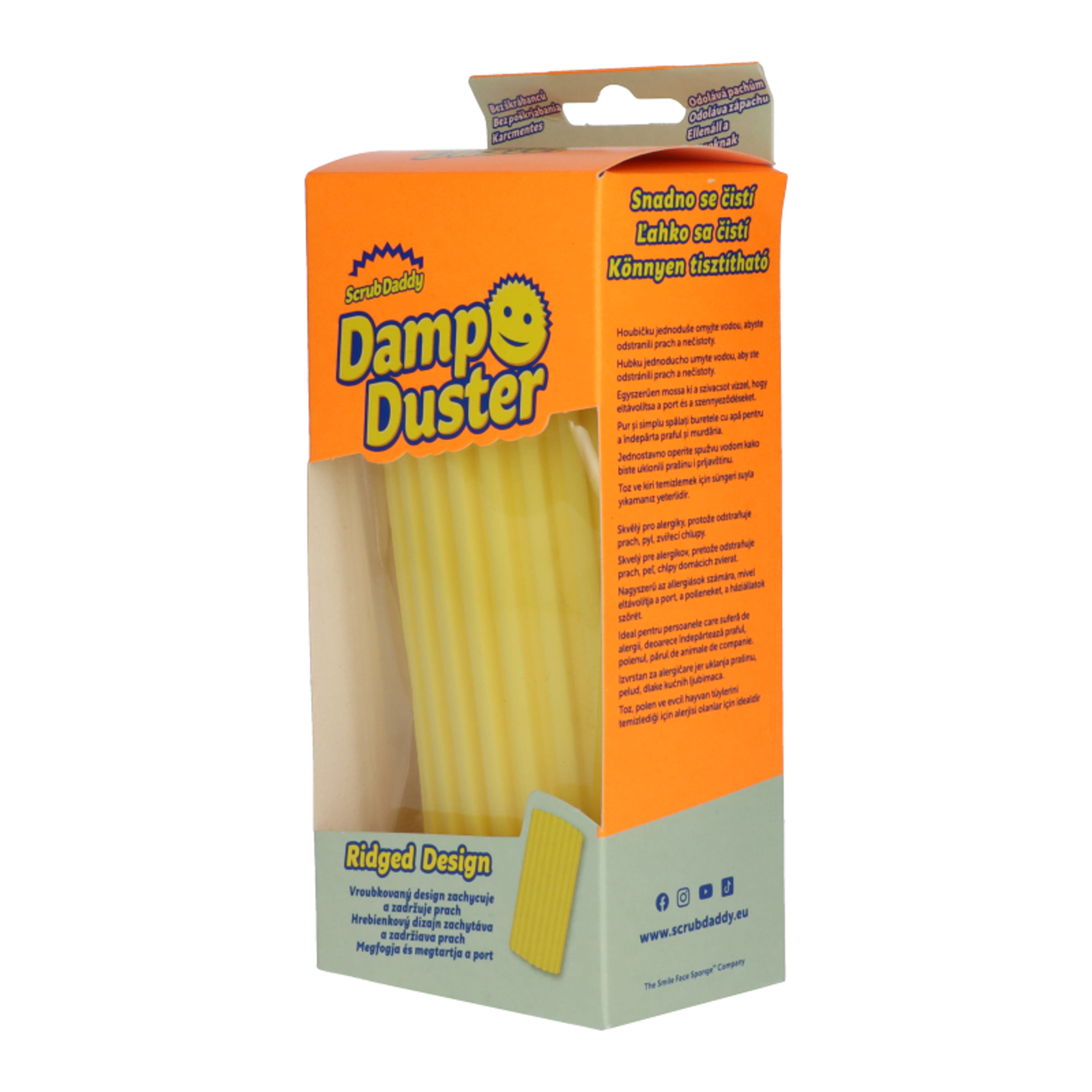 Scrub Daddy Damp Duster  portalanító szivacs /yellow - 1 db-2