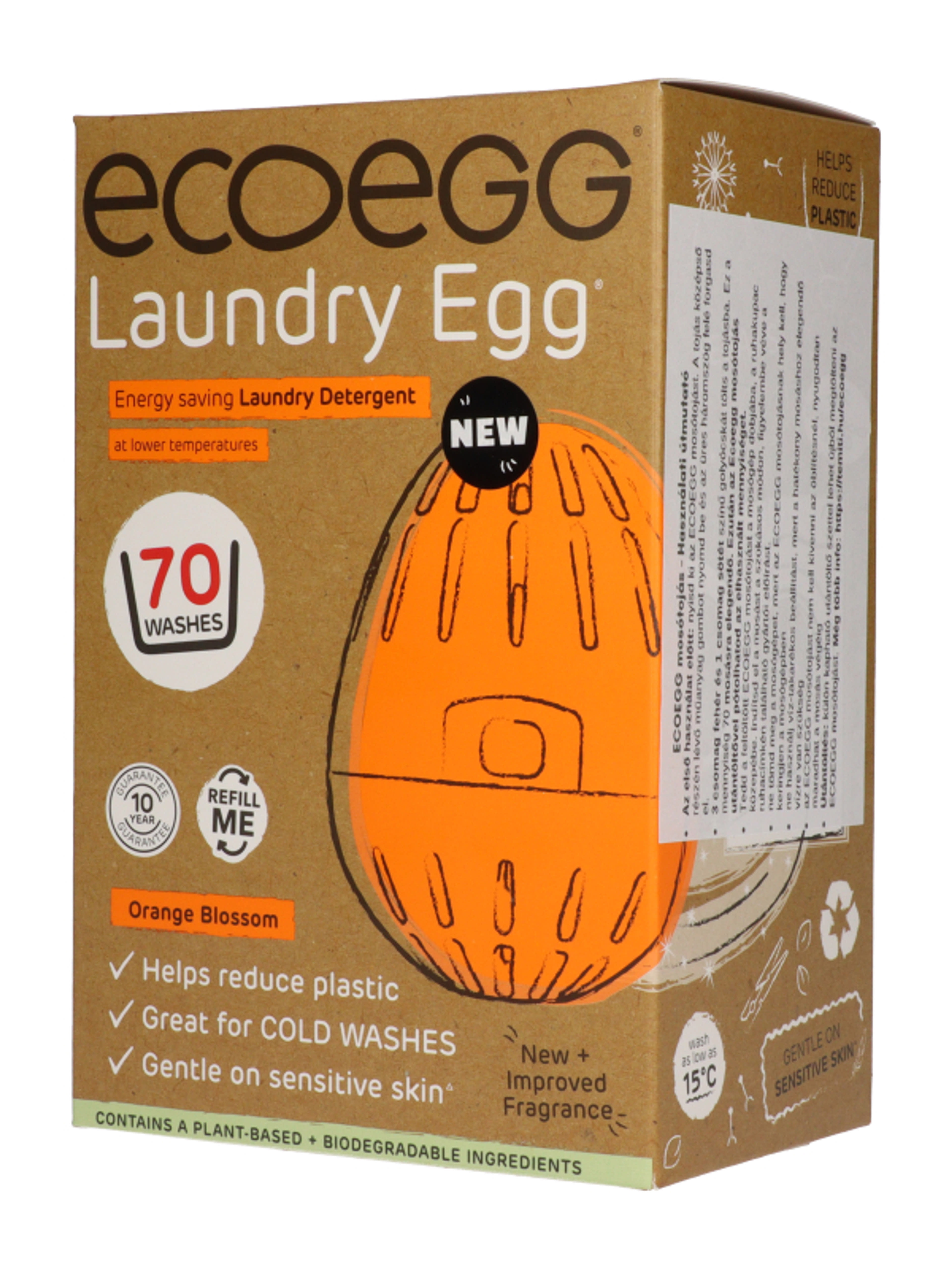 Ecoegg mosótojás 70 mosáshoz narancsvirág illattal - 1 db-2