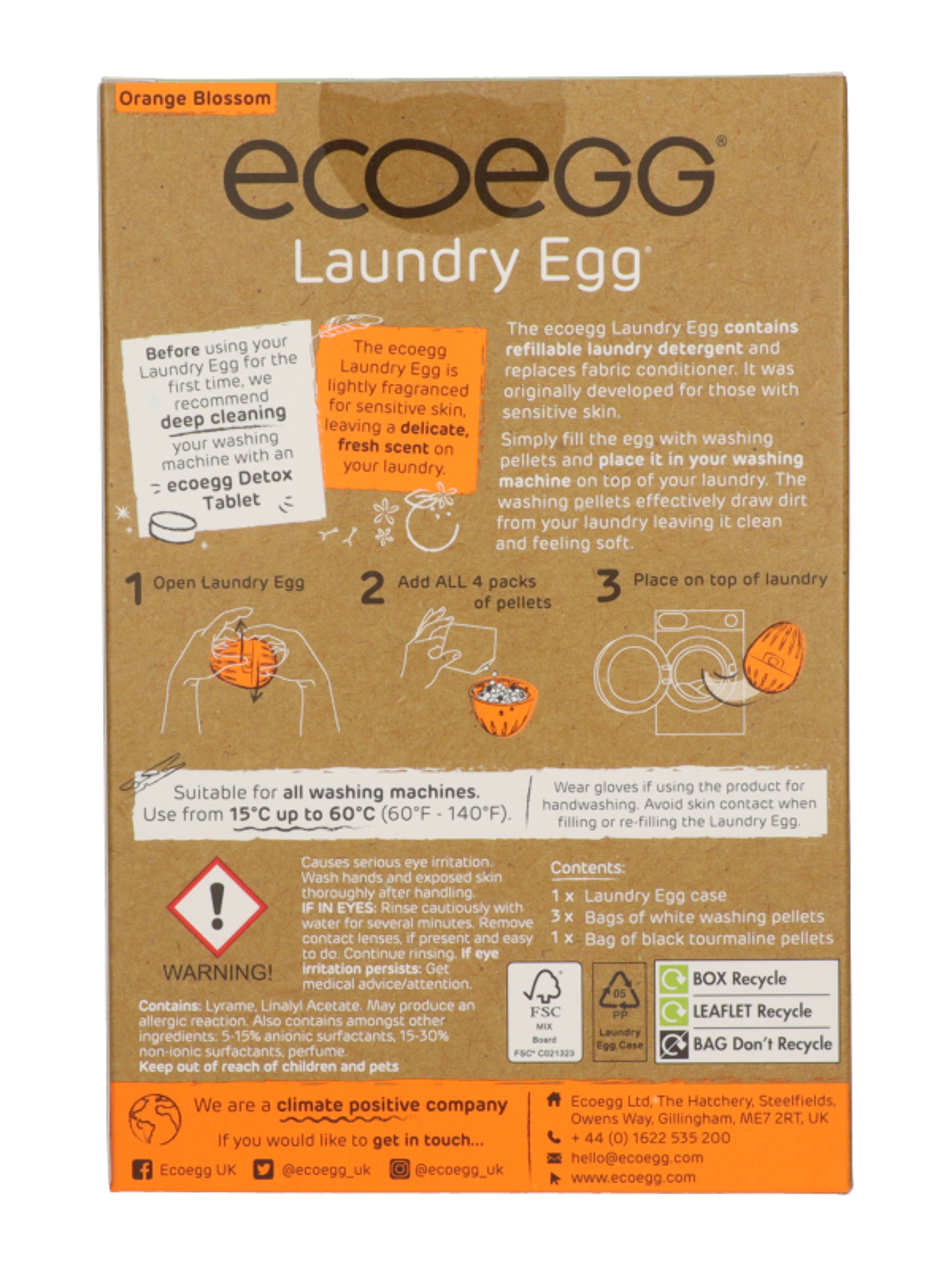 Ecoegg mosótojás 70 mosáshoz narancsvirág illattal - 1 db-3