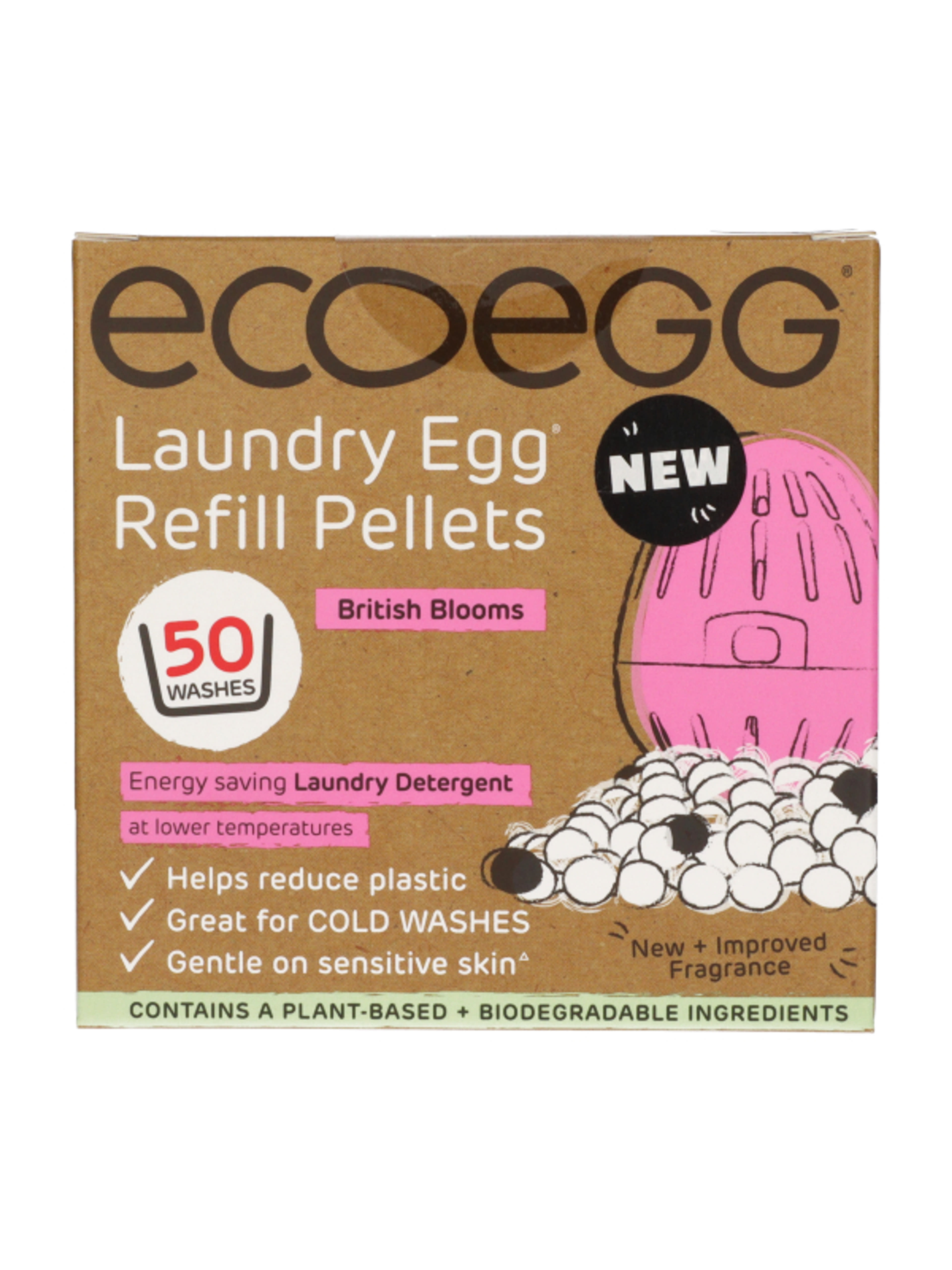 Ecoegg British Blooms mosótojás utántöltő 50 mosáshoz - 1 db-1