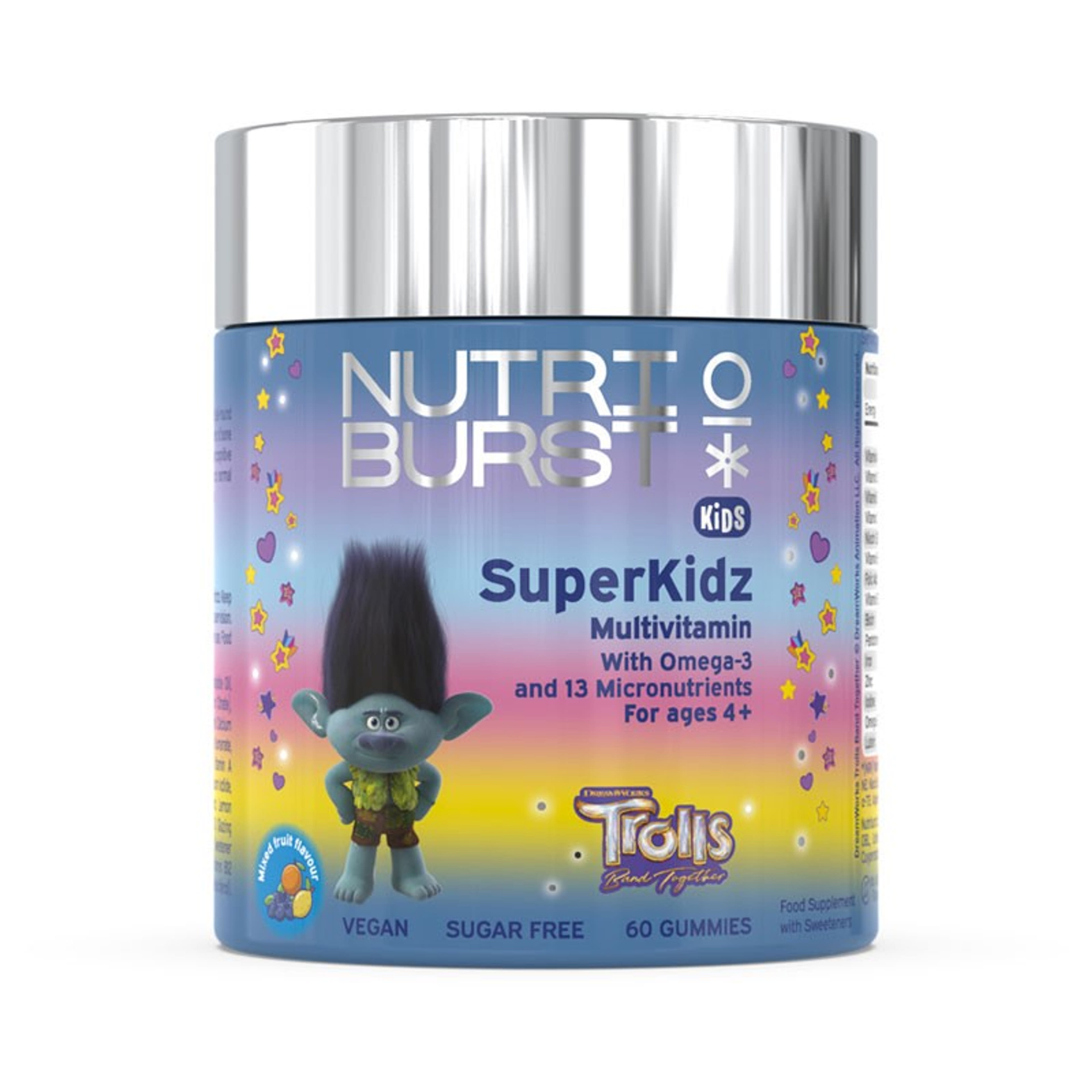 Nutriburst Trolls SuperKidz Multivitamin gumivitamin  gyermekek számára - 60 db-1