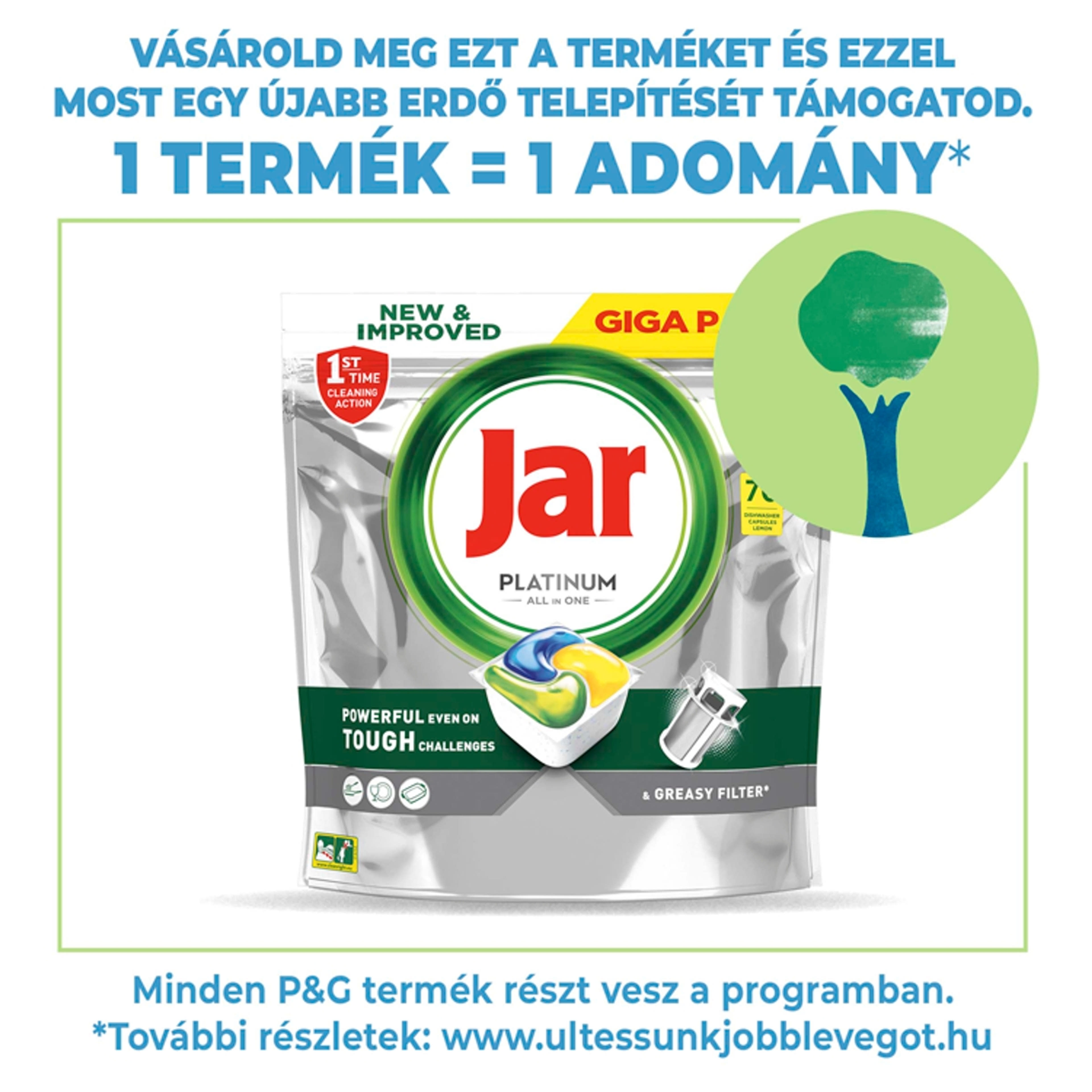 Jar Platinum mosogató tabletta - 70 db-1