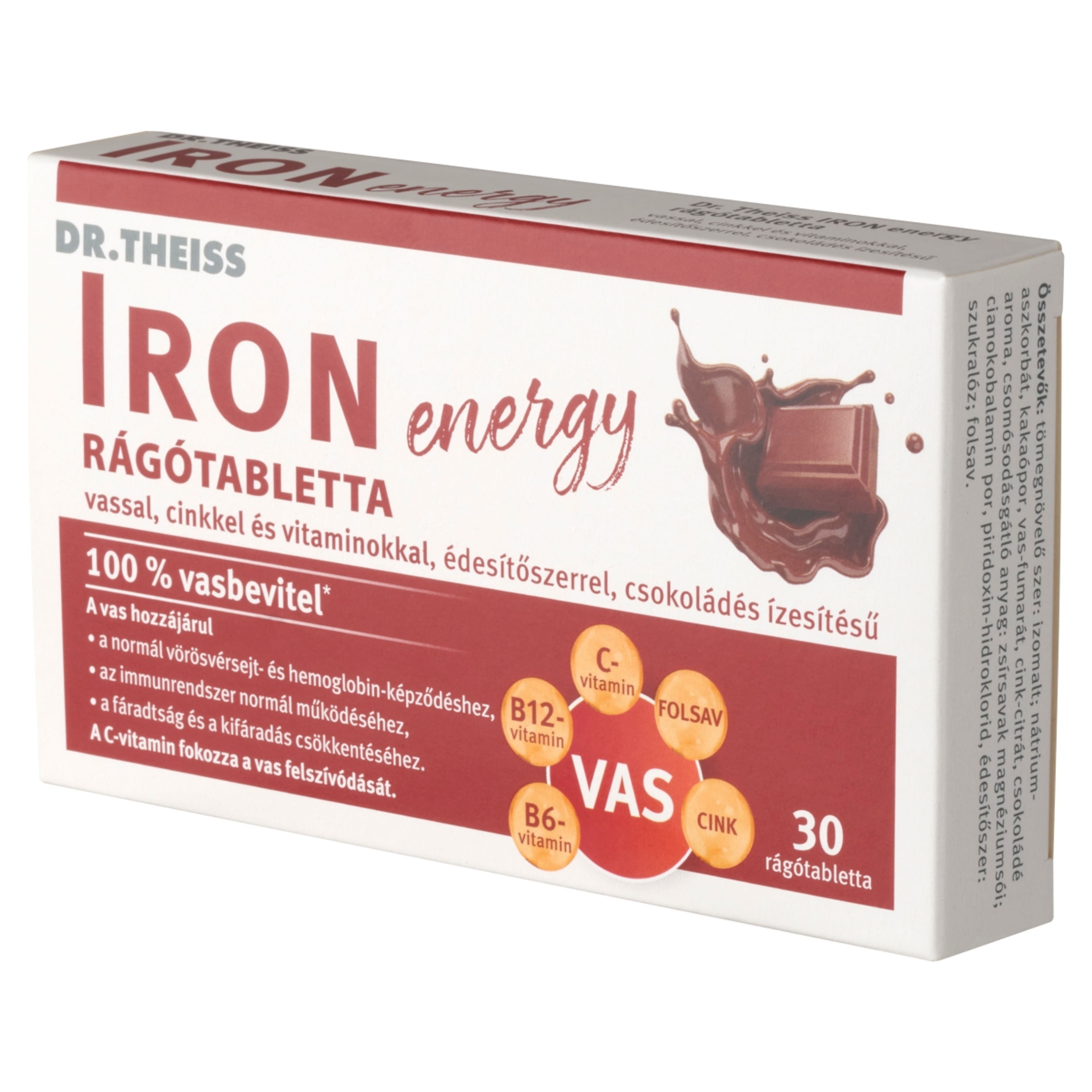 Dr.Theiss Iron Energy rágótabletta - 30 db-4