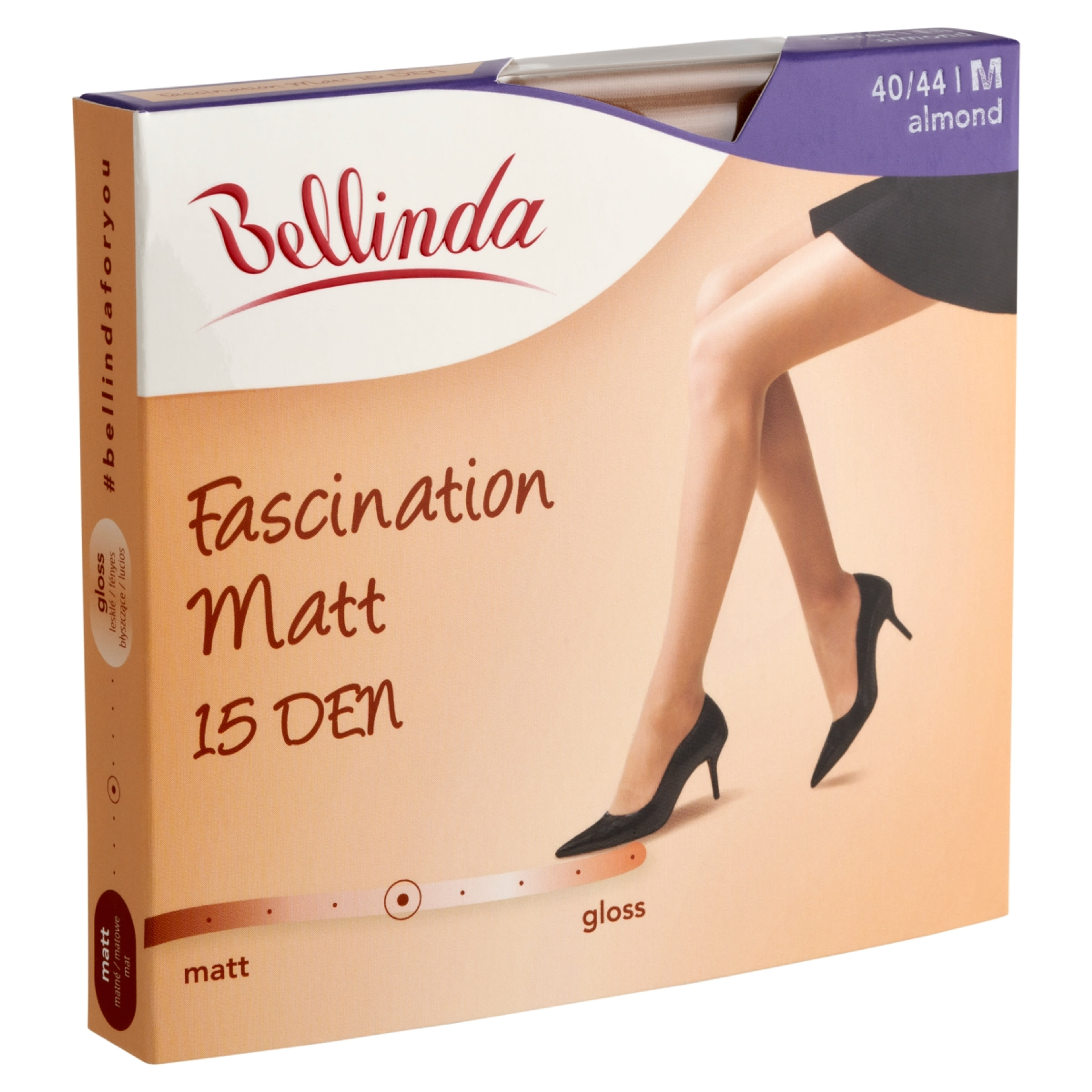 Bellinda Fascination Matt 15 Den Almond M Harisnya - 1 db-2
