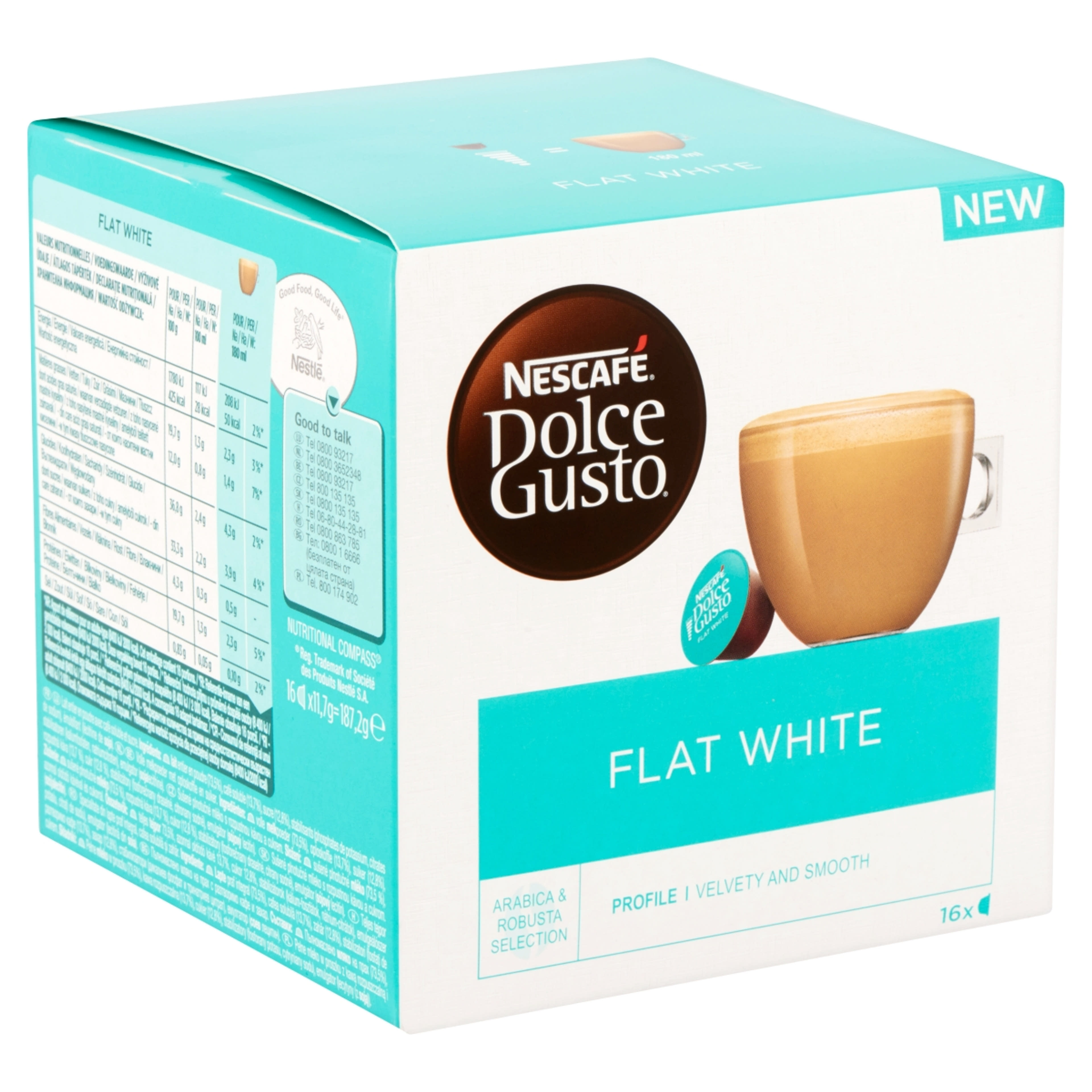 Nescafe Dolce Gusto Flat White kapszuláskávé 16 db