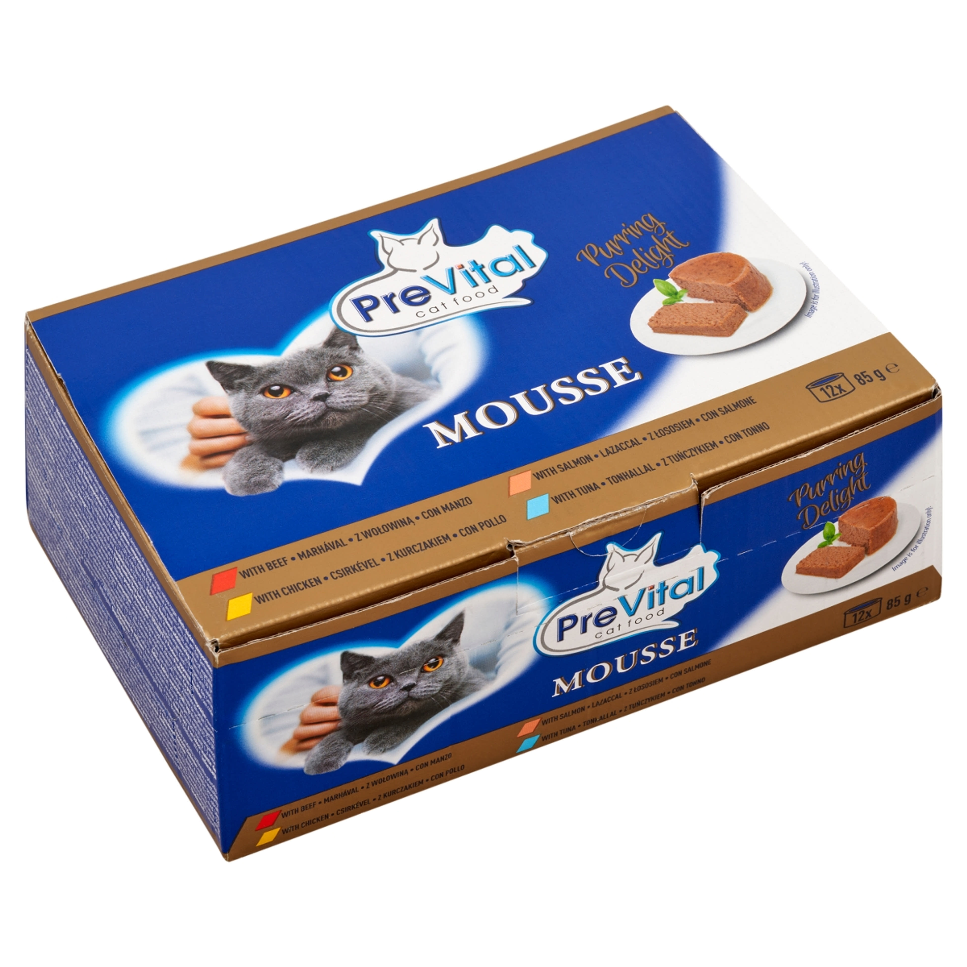 Prevital vegyes konzerv mousse felnőtt macskáknak 12x85 g - 1020 g-2