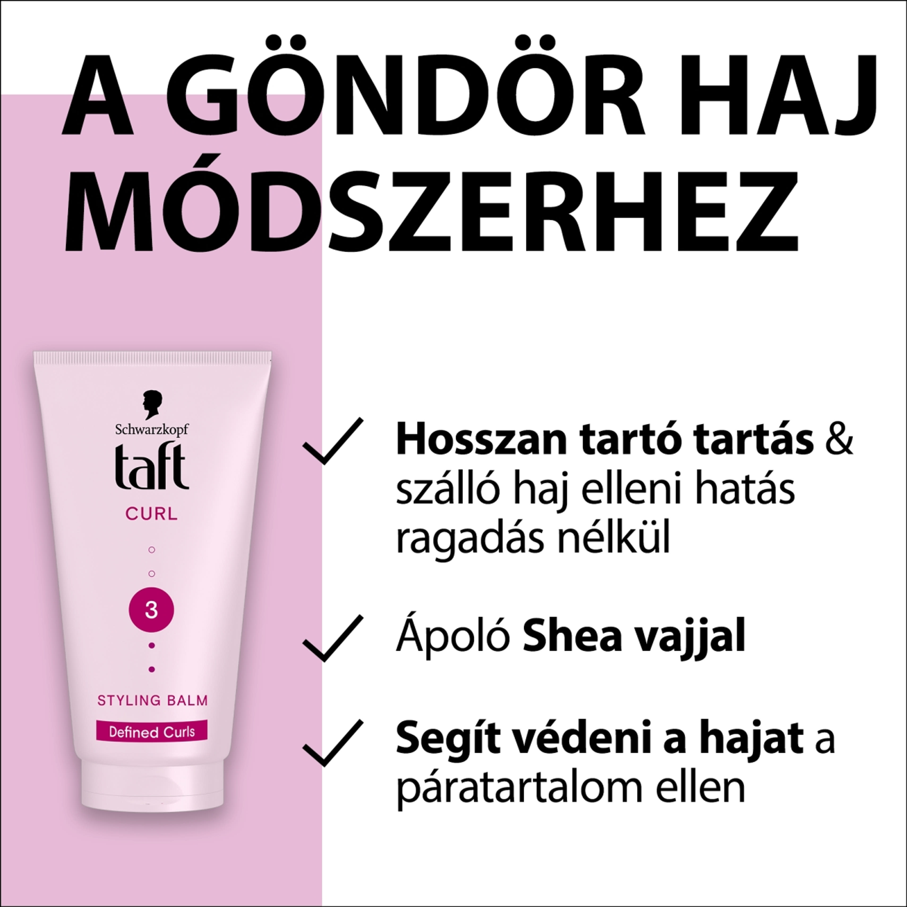 Taft hajformázó krém curl hullámos hajra - 150 ml-3