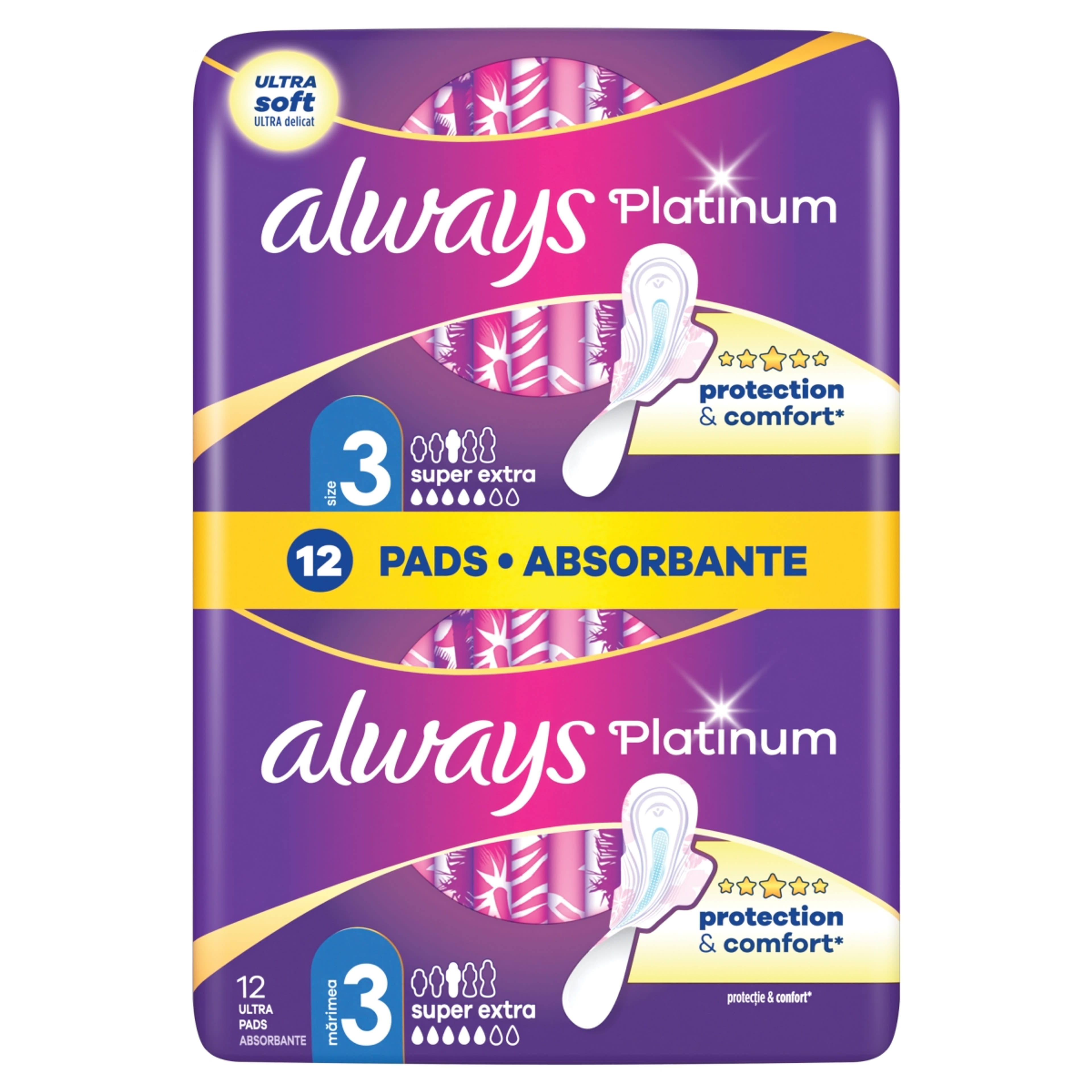 Always Platinum Duo Pack éjszakai egészségügyi betét - 12 db