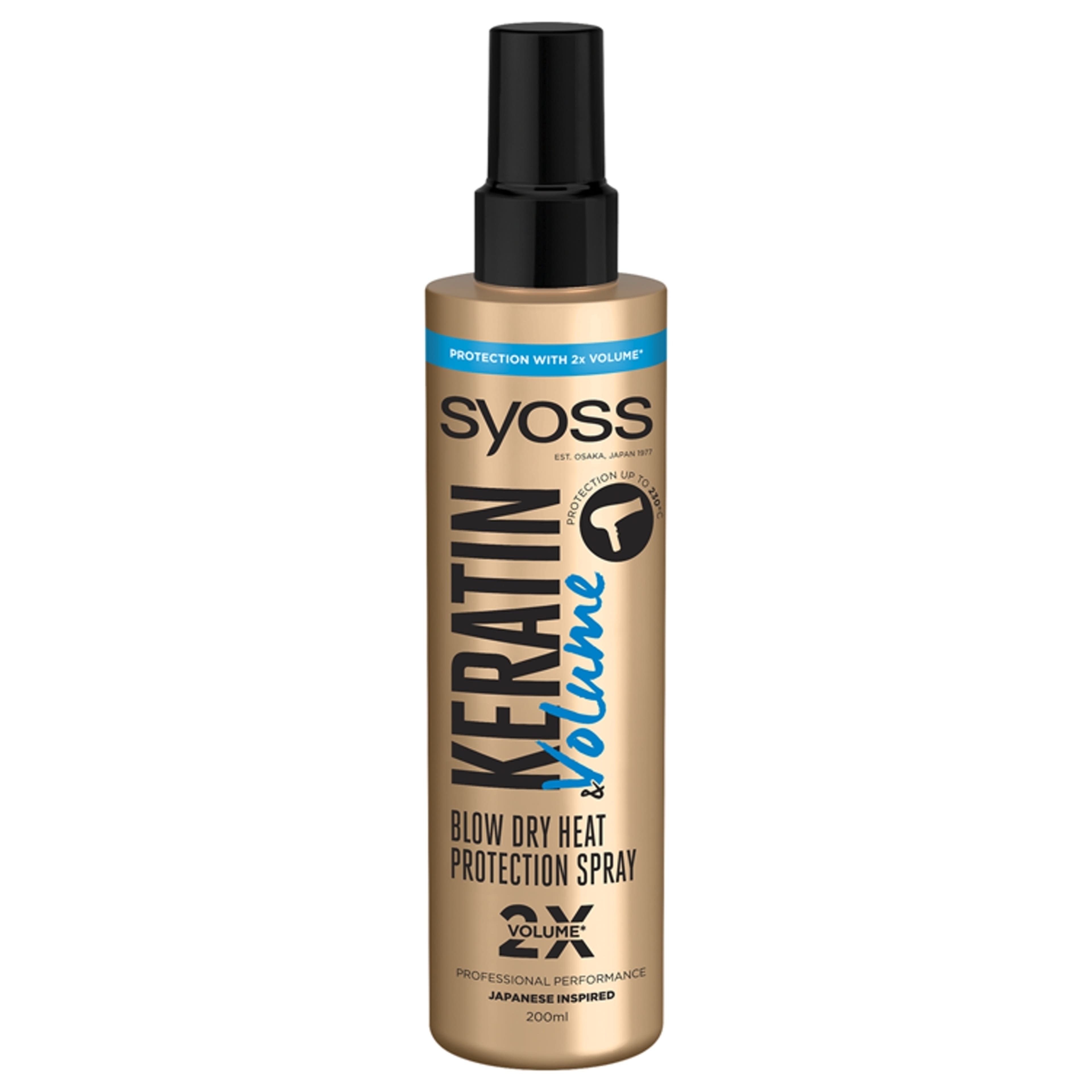 Syoss Keratin & Volume hajszárítás előtti & hővédő spray - 200 ml