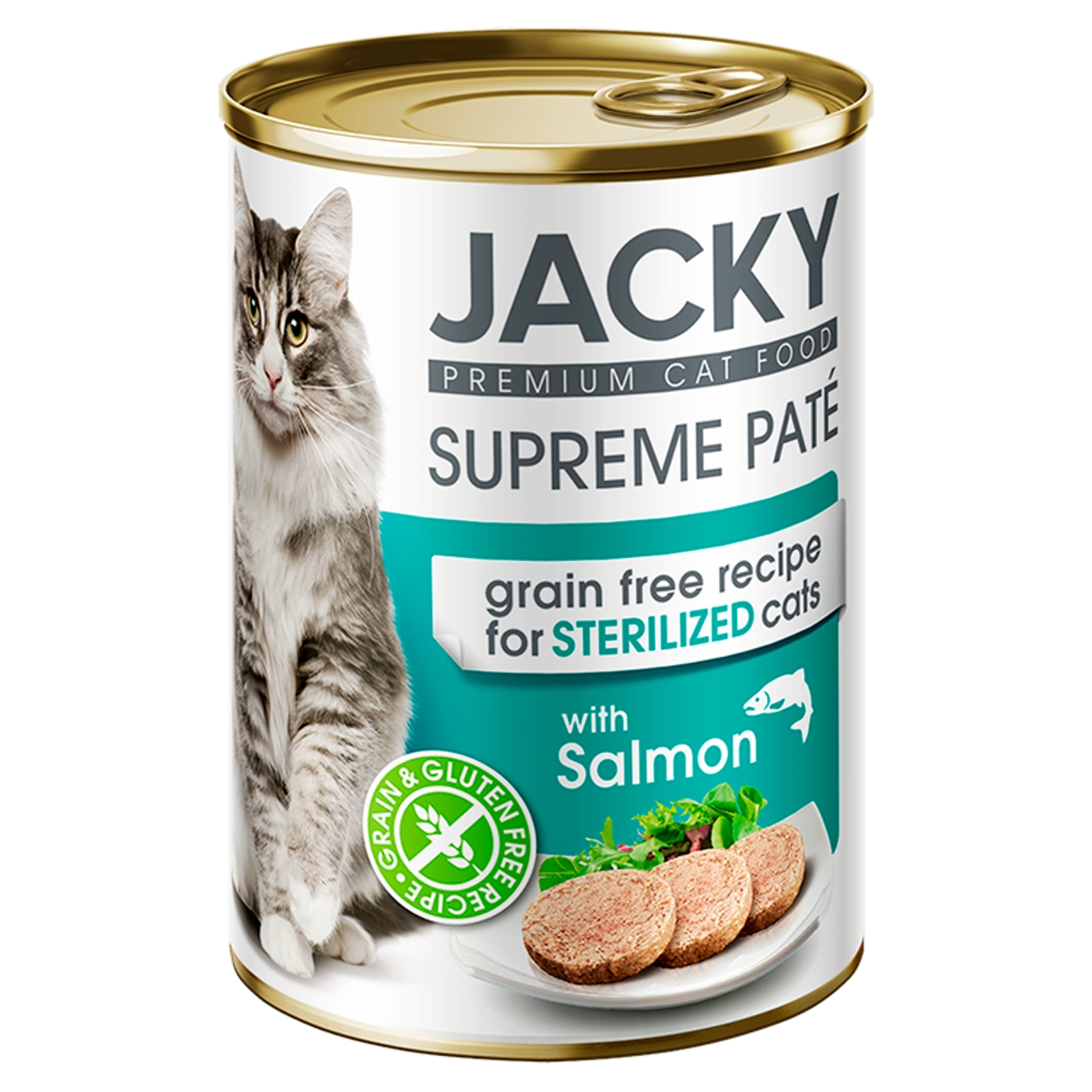 Jacky konzerv macskaeledel lazaccal - 400 g