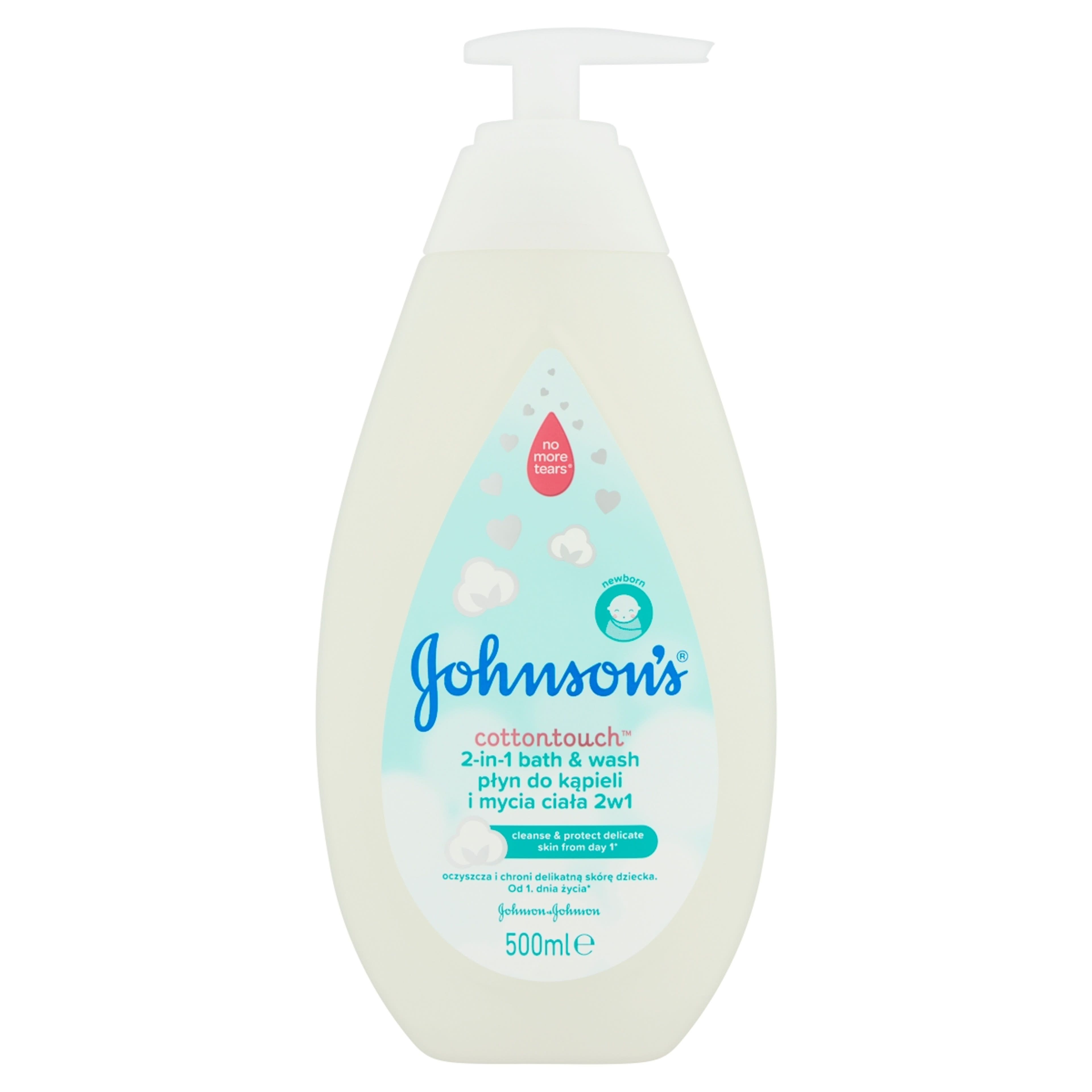 Johnson's Cottontouch 2 az 1-ben babafürdető és -tusfürdő  - 500 ml