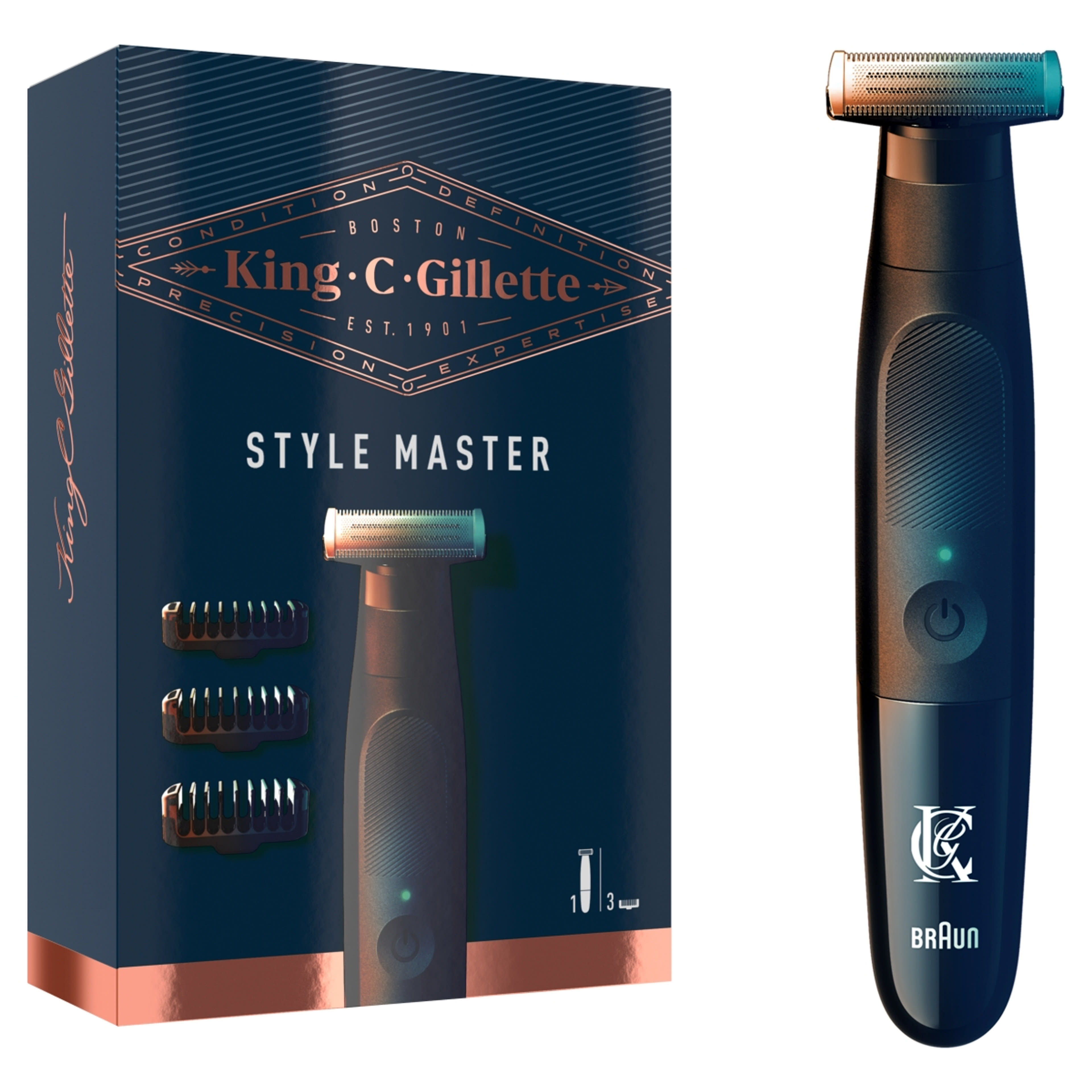 King C. Gillette Férfi Style Master borotva készülék, vezeték nélküli - 1 db-7