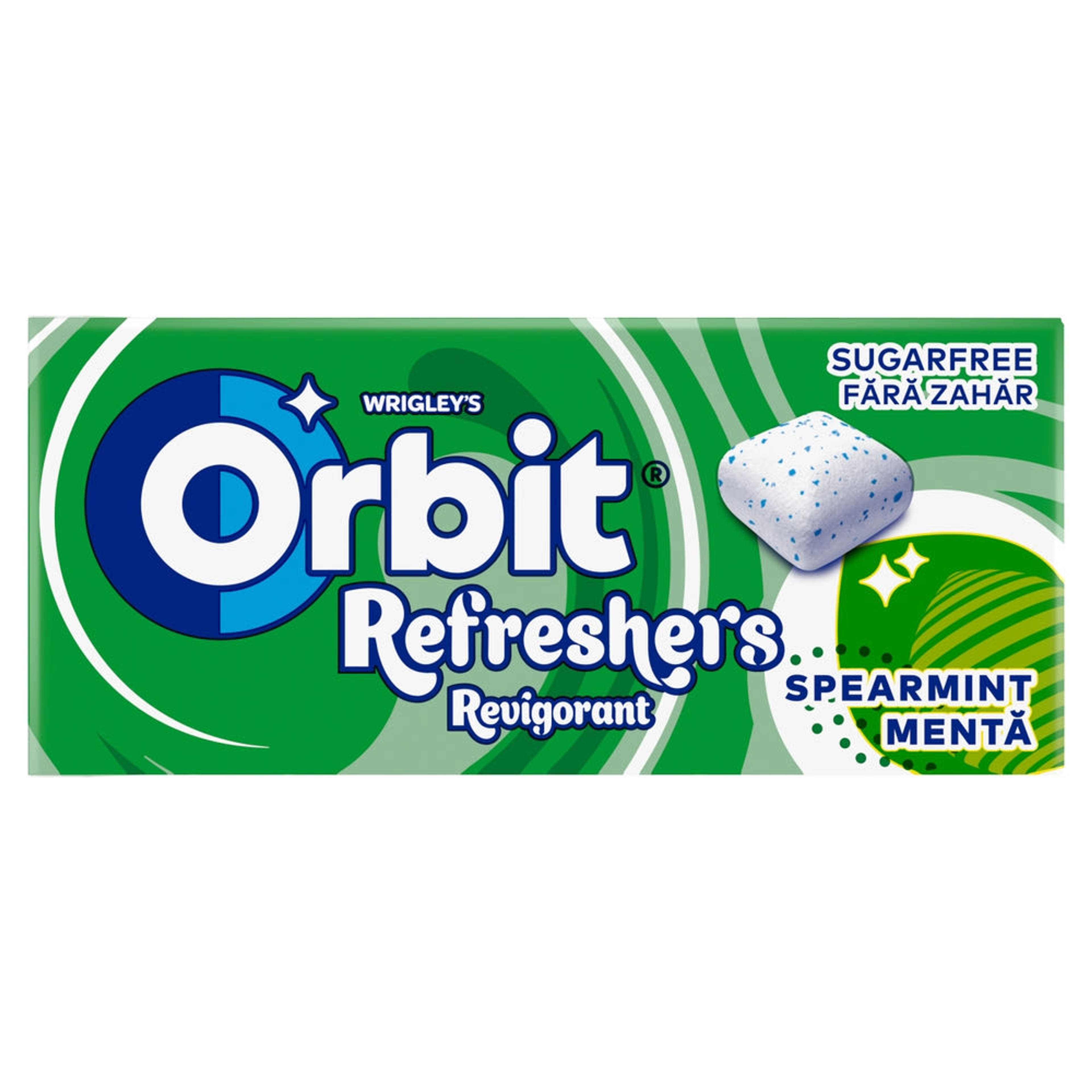 Orbit Refreshers Spearmint menta- és mentolízű rágógumi - 17,9 g