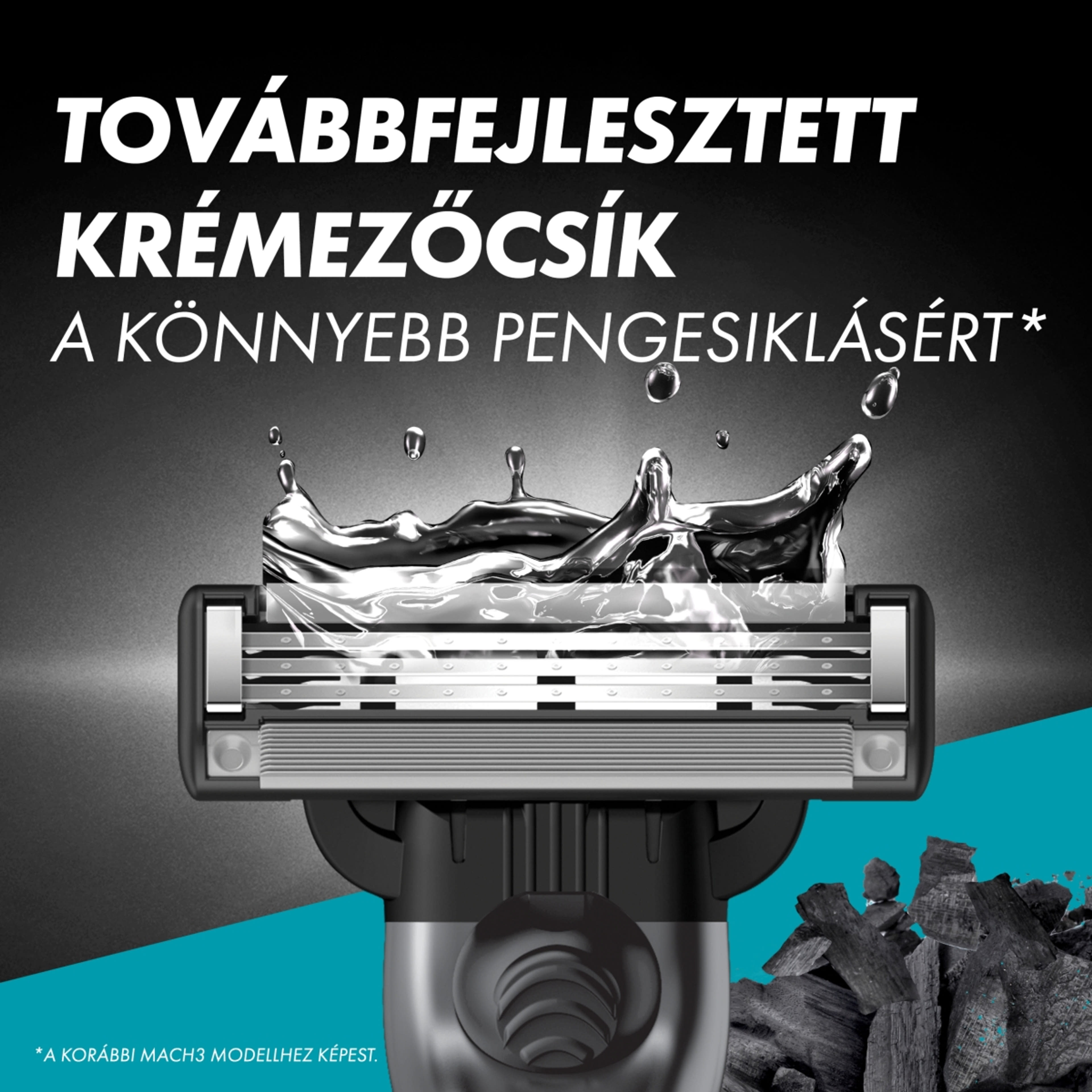 Gillette Mach3 Charcoal borotvabetétek férfi borotvához - 8 db-6