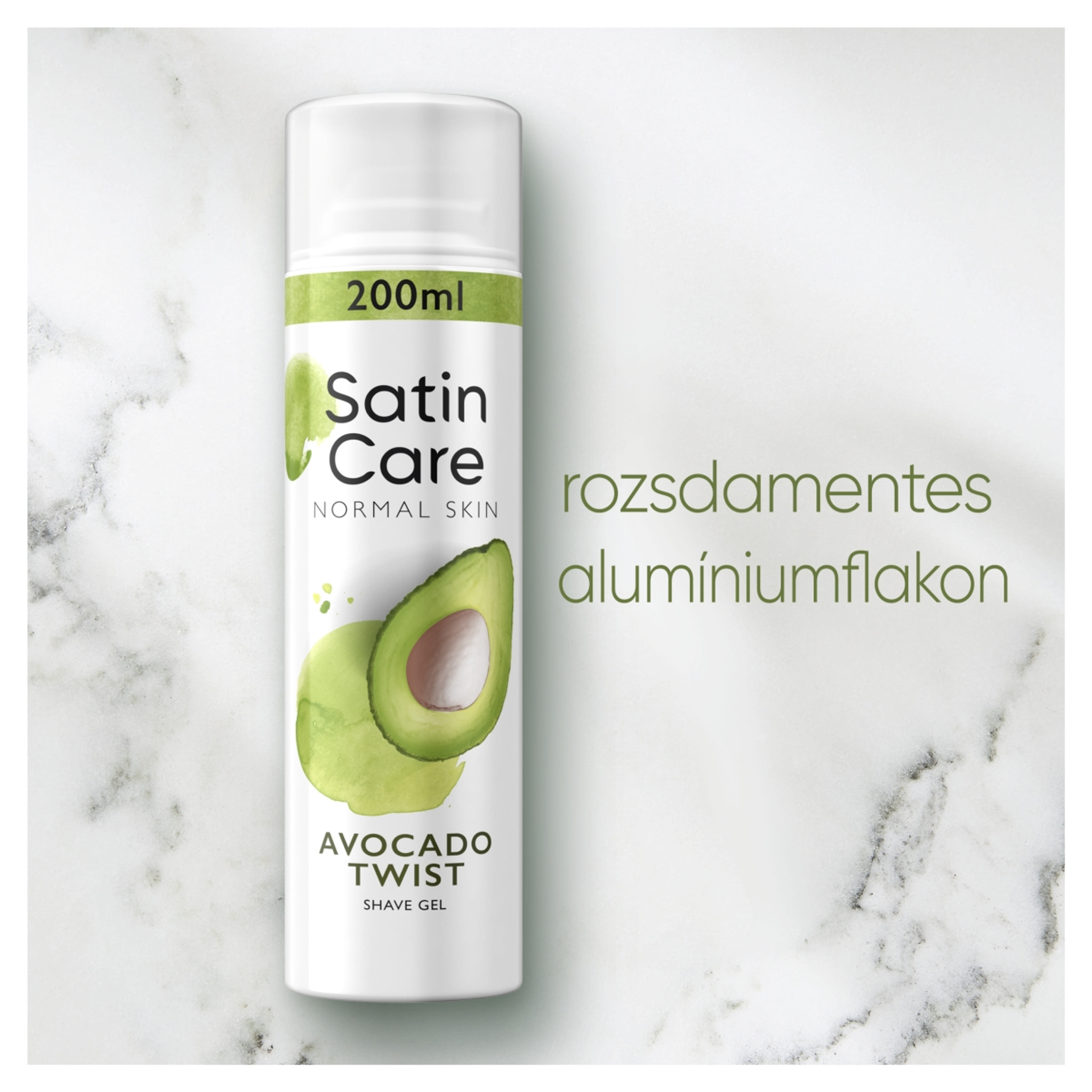 Gillette Satin Care Avocado Twist borotvazselé avokádó kivonattal - 200 ml-5
