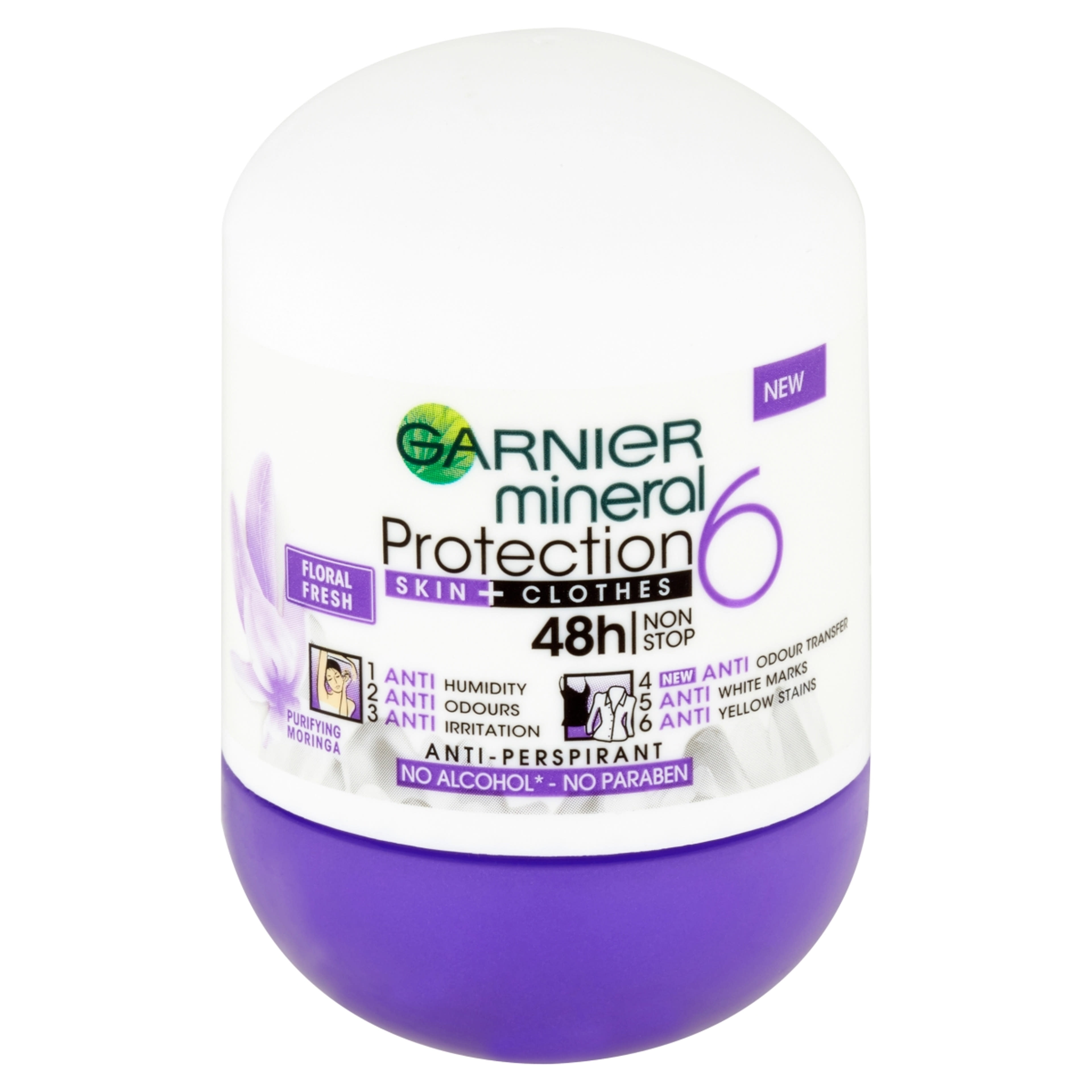 Garnier Mineral Protection 6 Floral Fresh izzadásgátló golyós dezodor - 50 ml-2