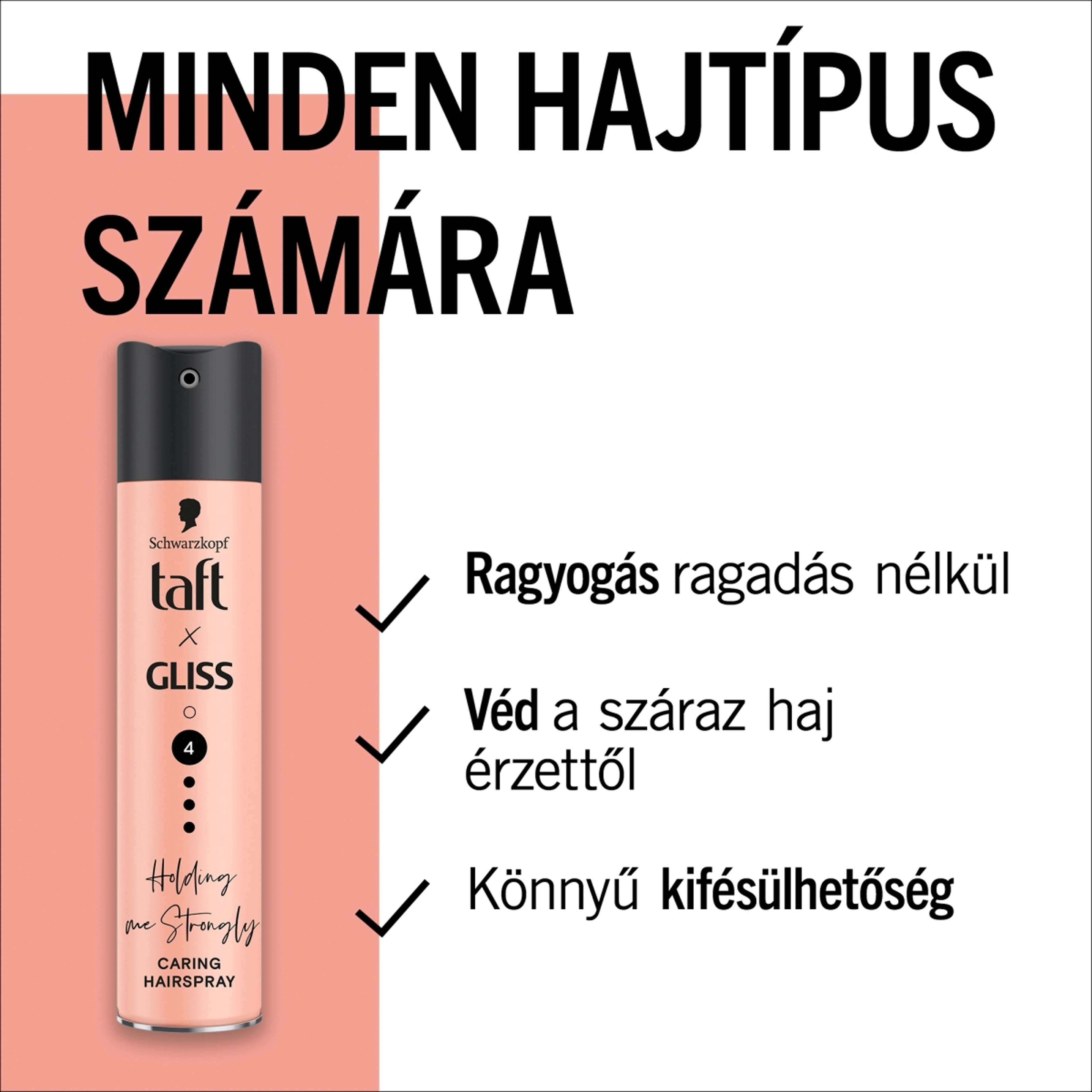 Schwarzkopf Taft x Gliss ápoló hajlakk - 250 ml-5