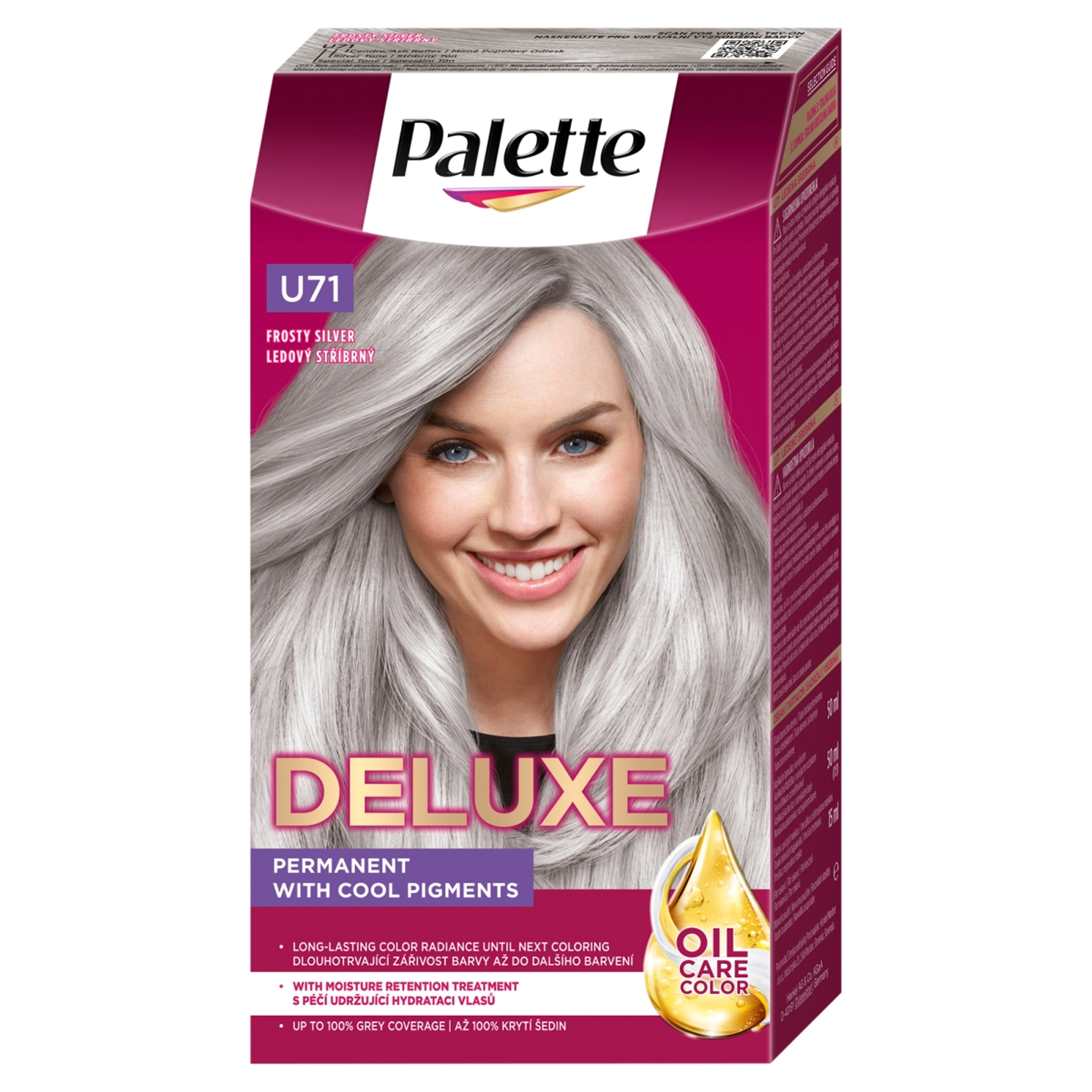 Palette Deluxe intenzív krémhajfesték U71 Fagyos ezüst - 1 db