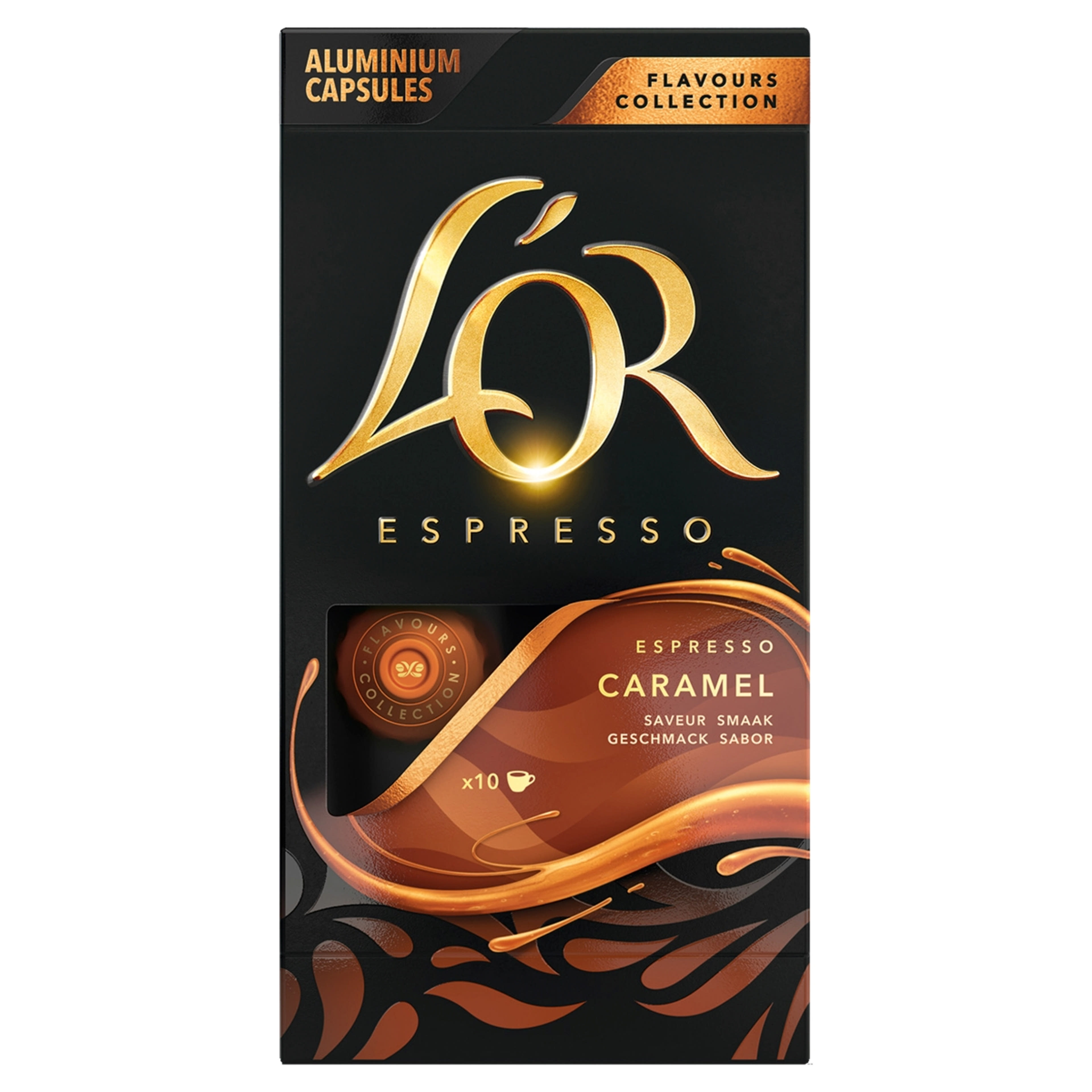 L'OR karamellízű őrölt-pörkölt kávé kapszulában - 10 db