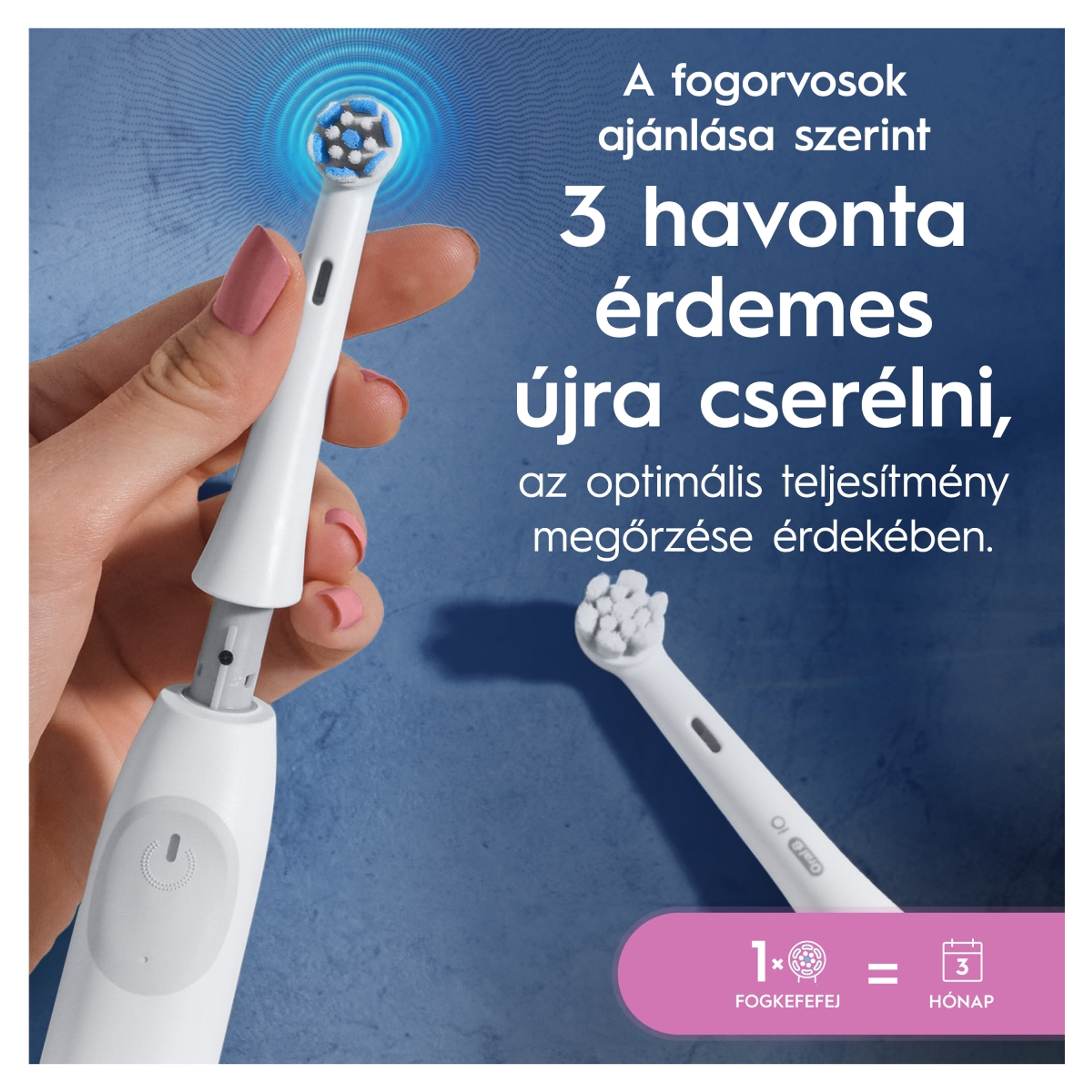 Oral-B Gentle Care IO elektromos fogkefe pótfej - 4 db-6