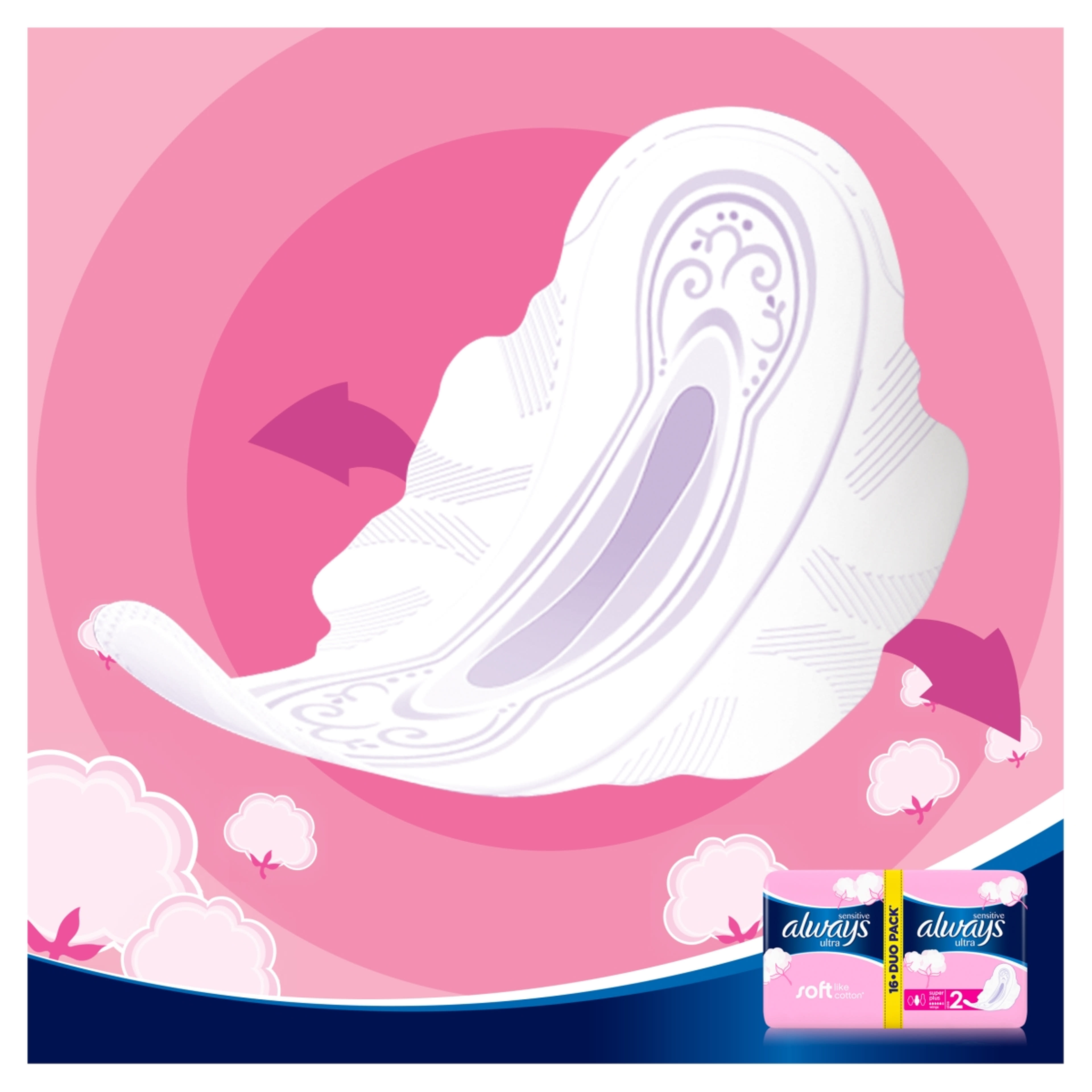 Always Ultra Sensitive Super Plus intim betét - 16 db-4