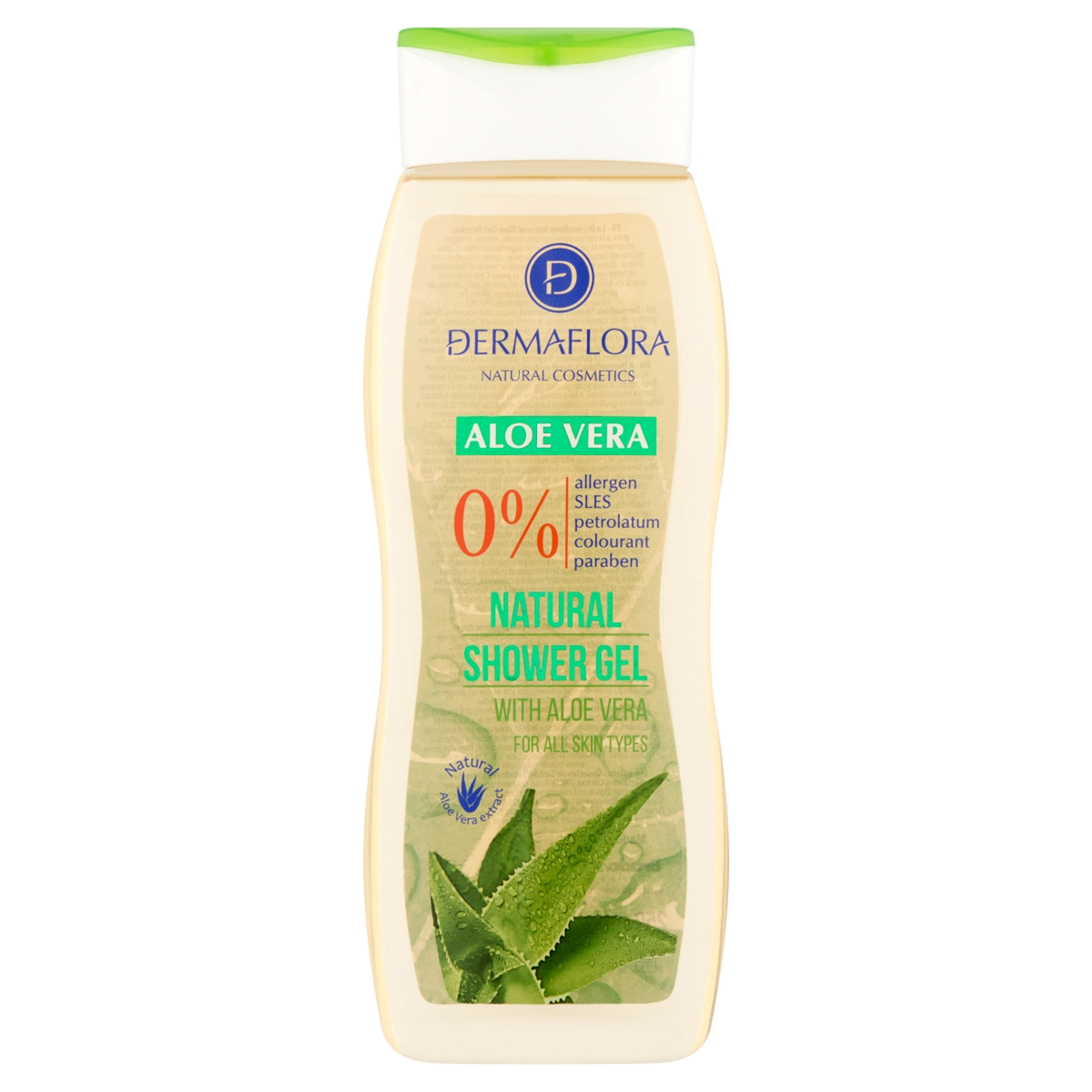 Dermaflora tusfürdő 0% natural aloe vera - 250 ml