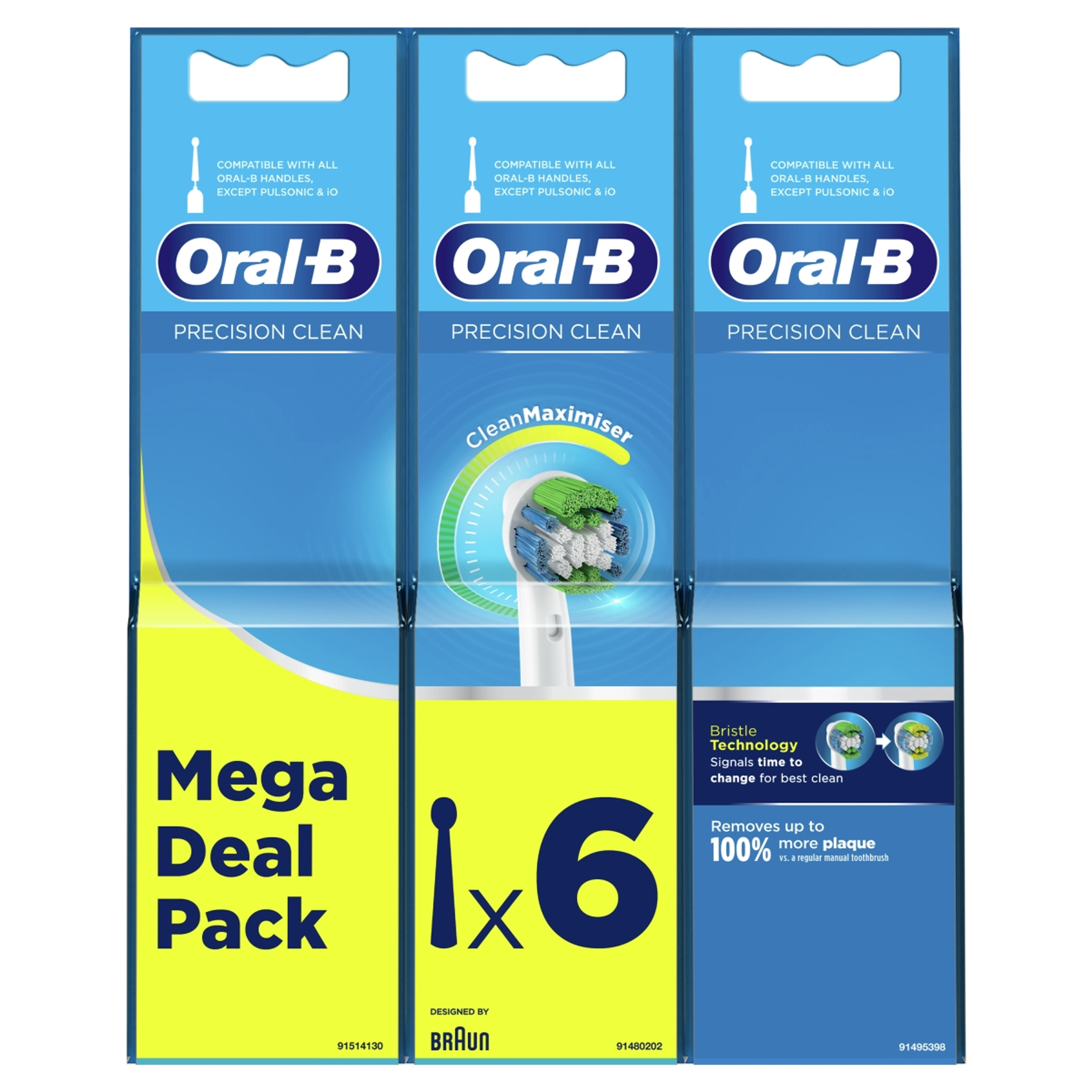 Oral B Precision Clean elektromos fogkefe pótfej - 6 db