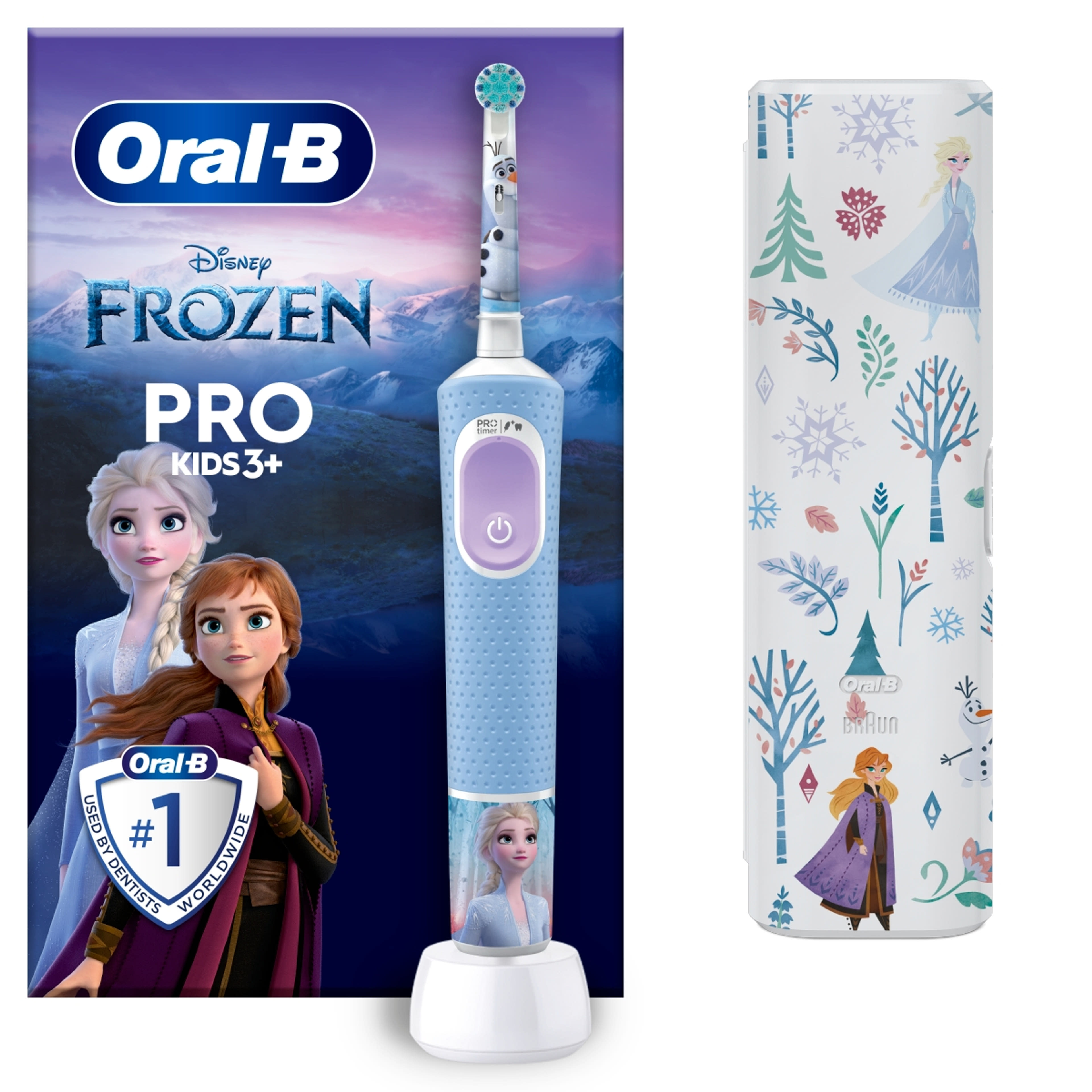Oral-B Kisd Frozen II elektromos fogkefe utazótokkal - 1 db-7