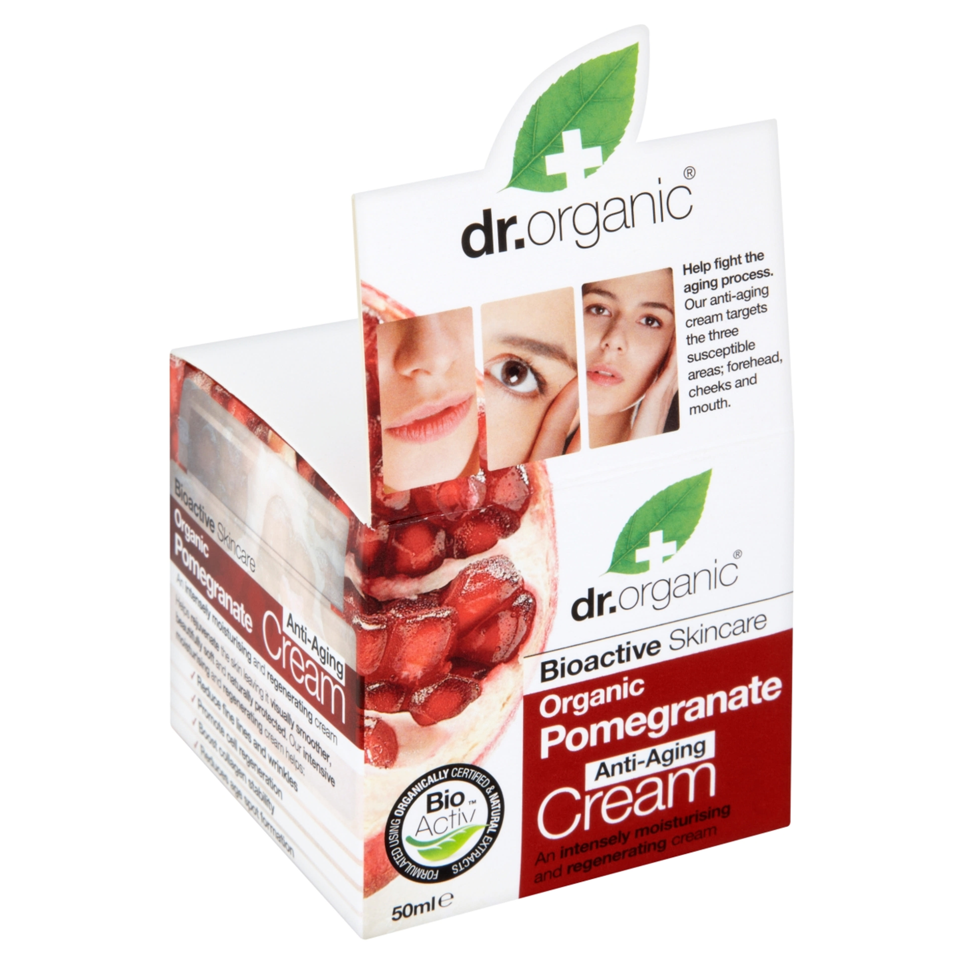 Dr. Organic Gránátalmás Öregedésgátló nappali krém - 50 ml-2