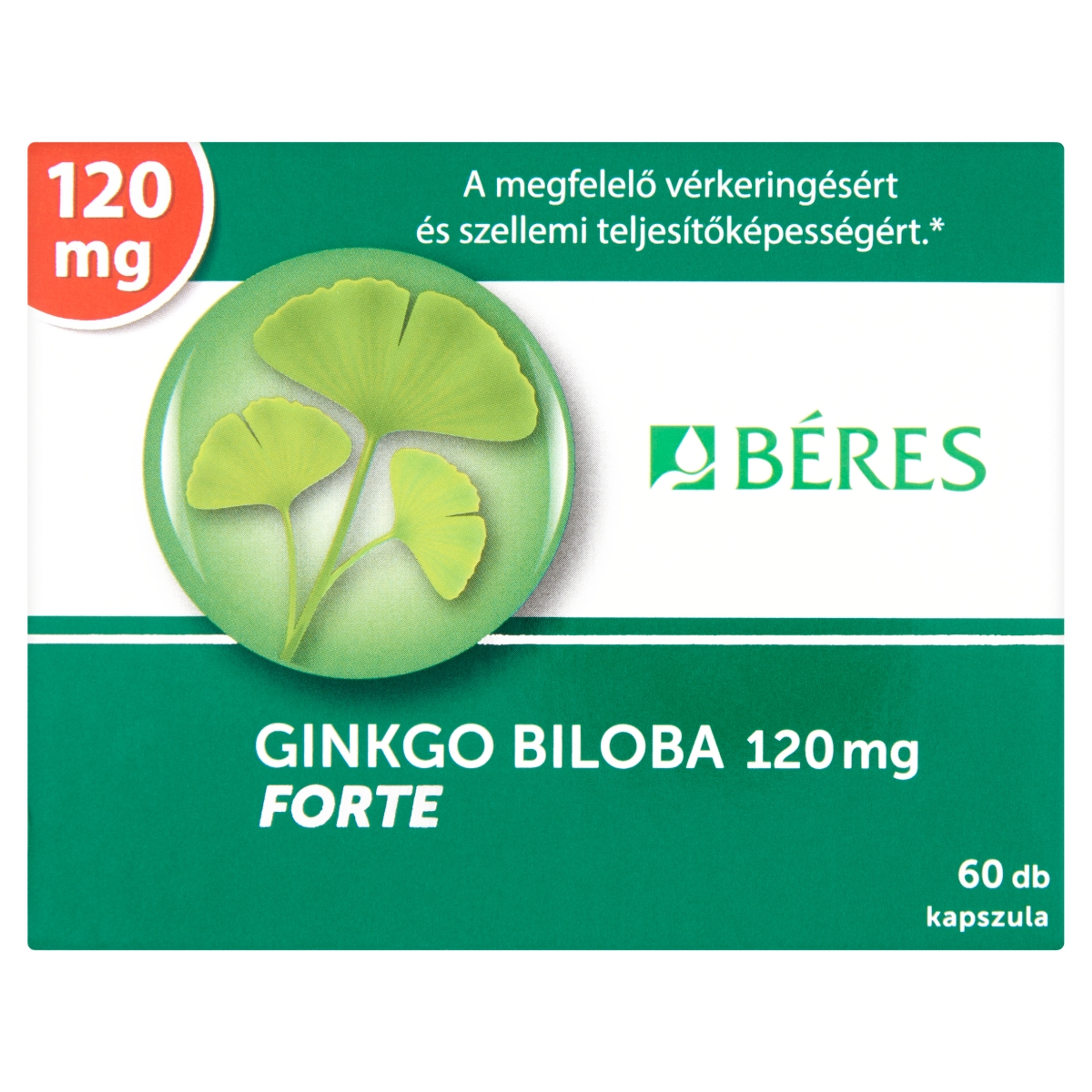 Béres Ginkgo Biloba 120mg Forte Kapszula - 60 db