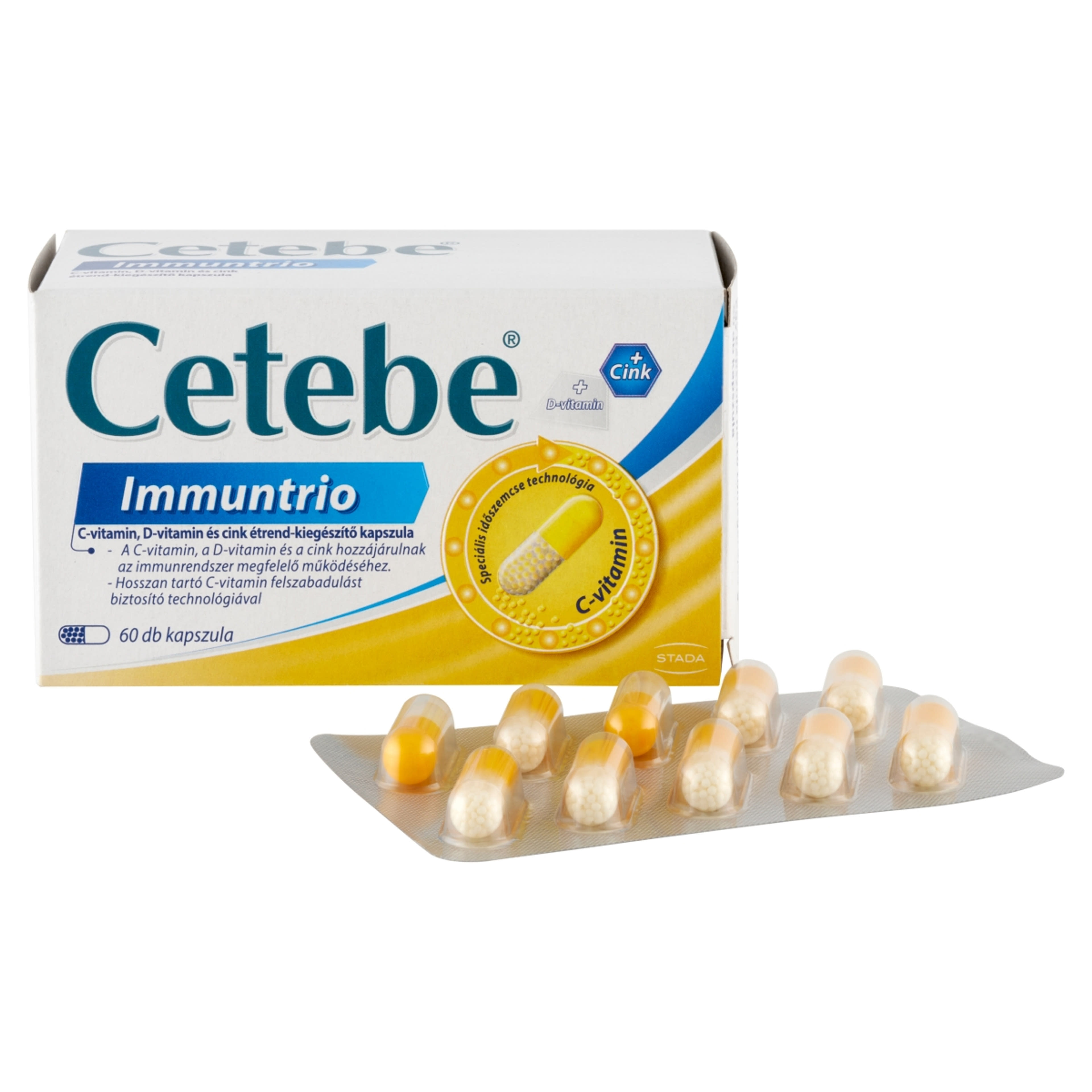 Cetebe C-vitamin+ D-vitamin+ Cink Kapszula - 60 db-3