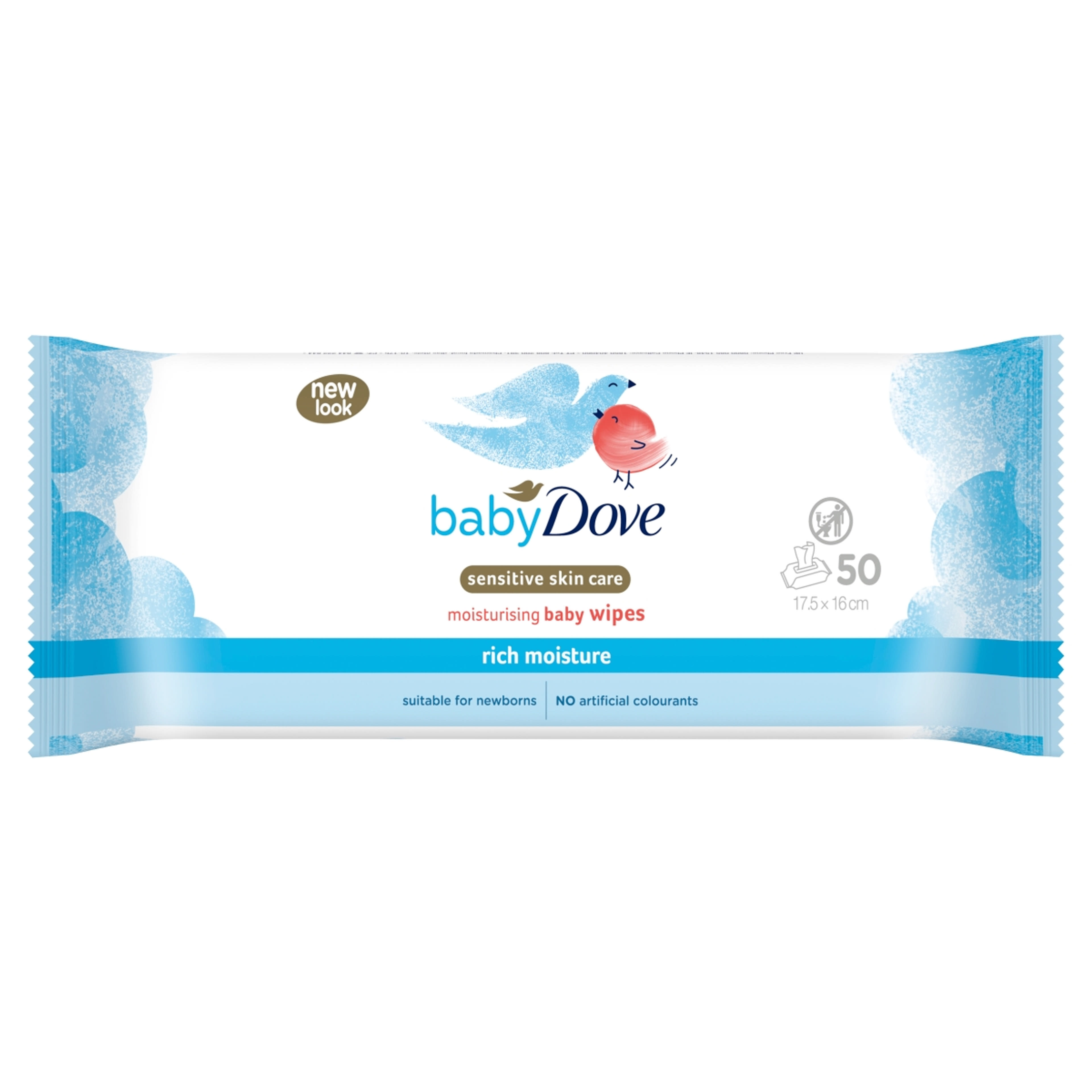 Baby Dove Törlőkendő - 50 db