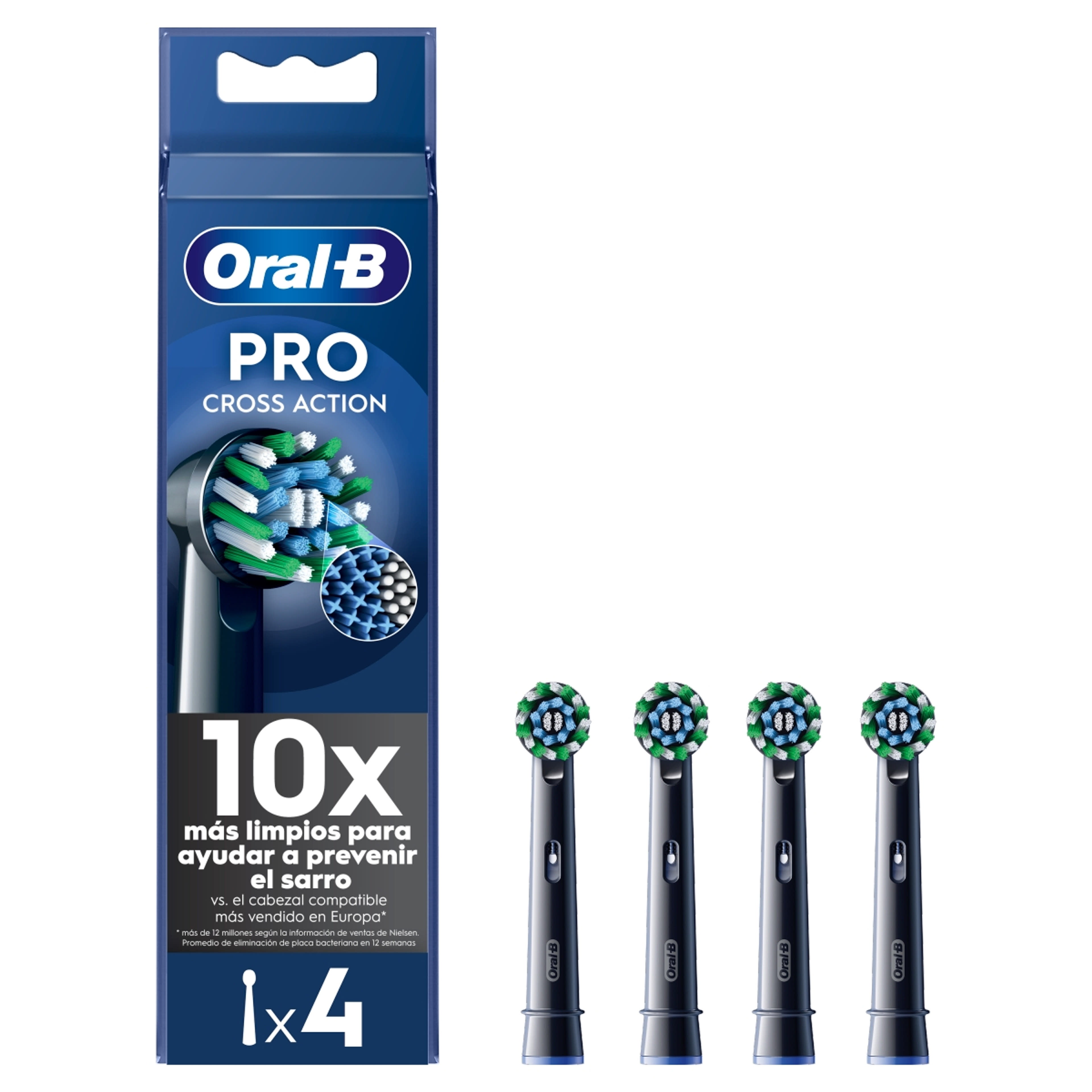 Oral-B Pro Cross Action fogkefefej /fekete - 4 db-10
