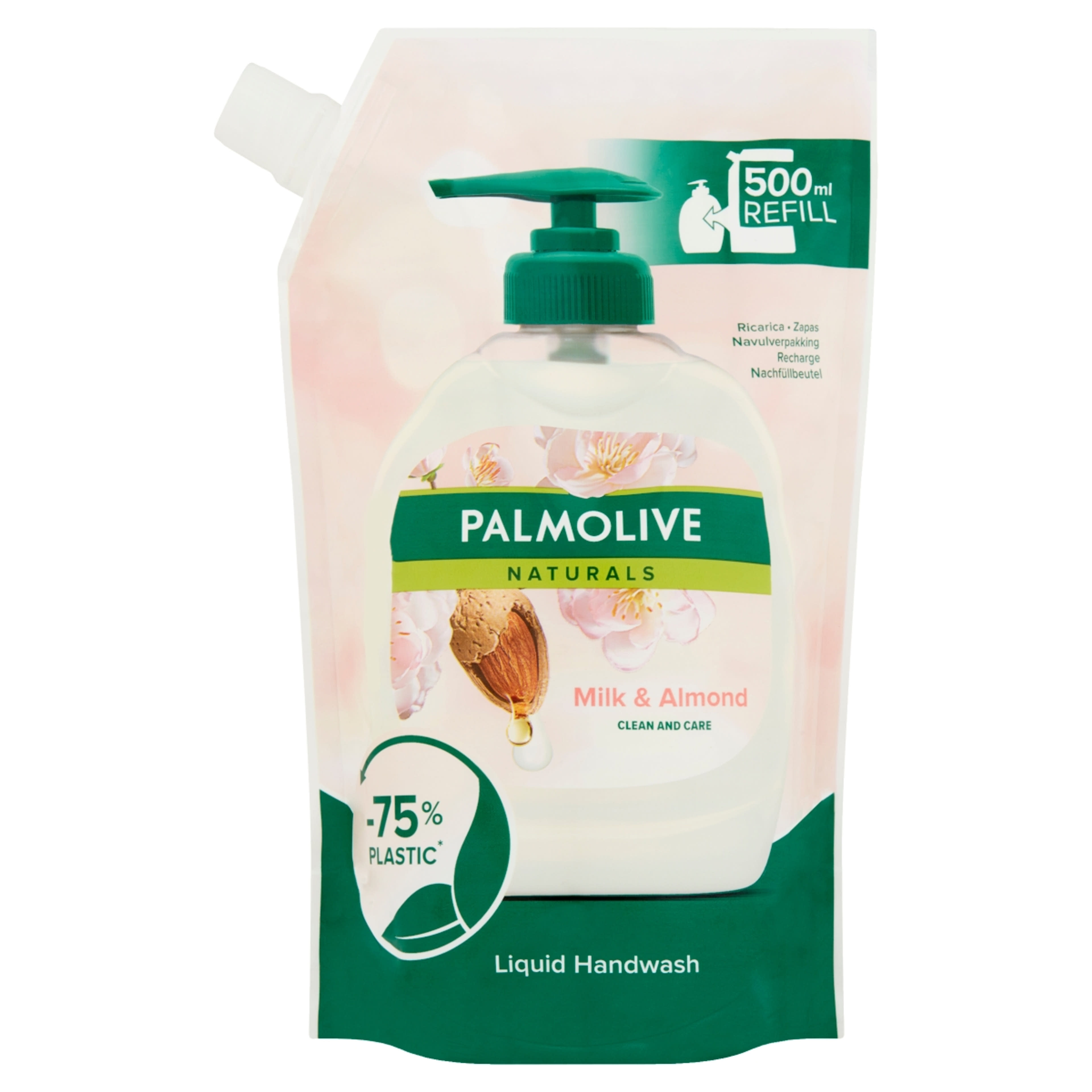 Palmolive Naturals Milk & Almond folyékony szappan utántöltő - 500 ml-1