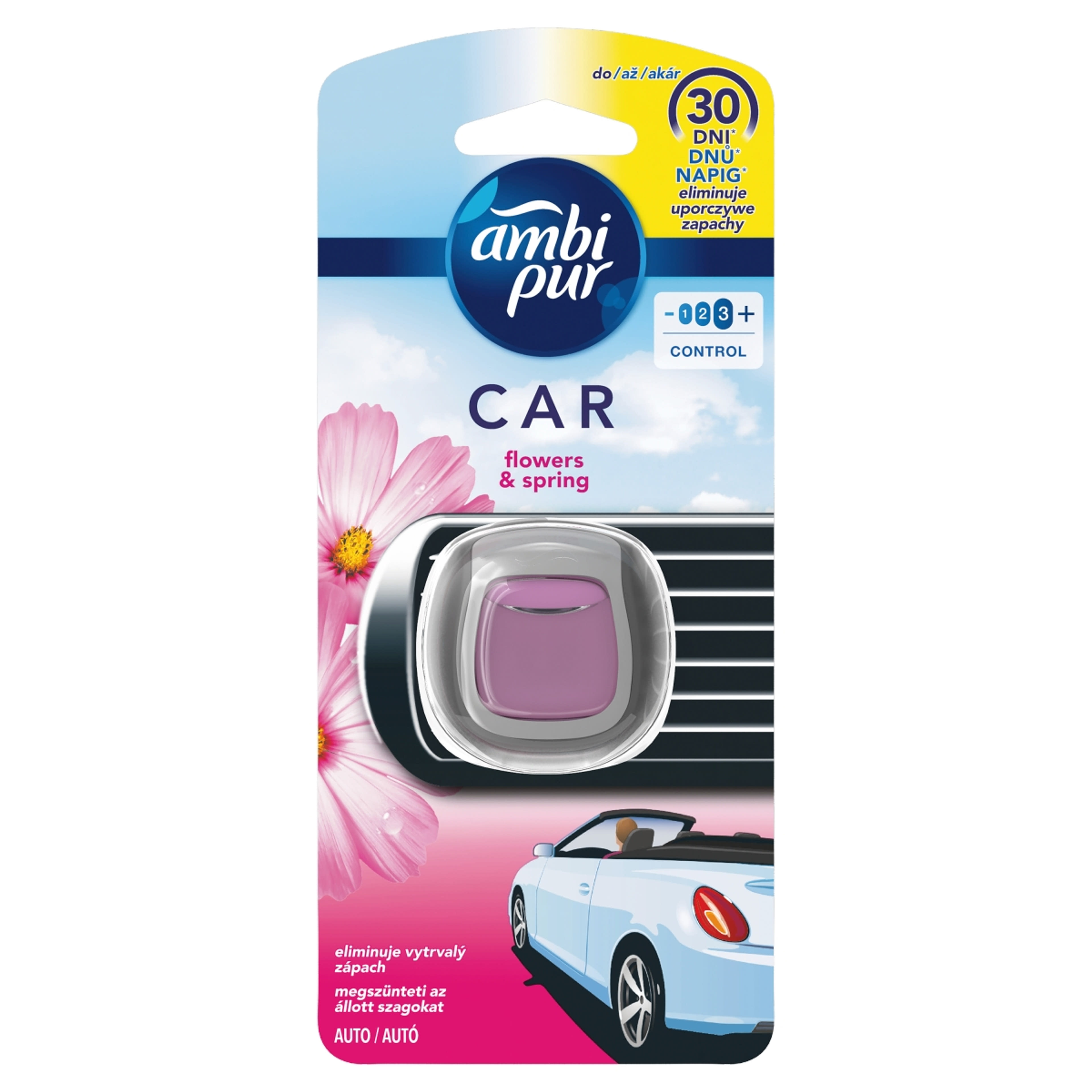 Ambi Pur Car Flowers & Spring Clip Air Légfrissítő - 2 ml