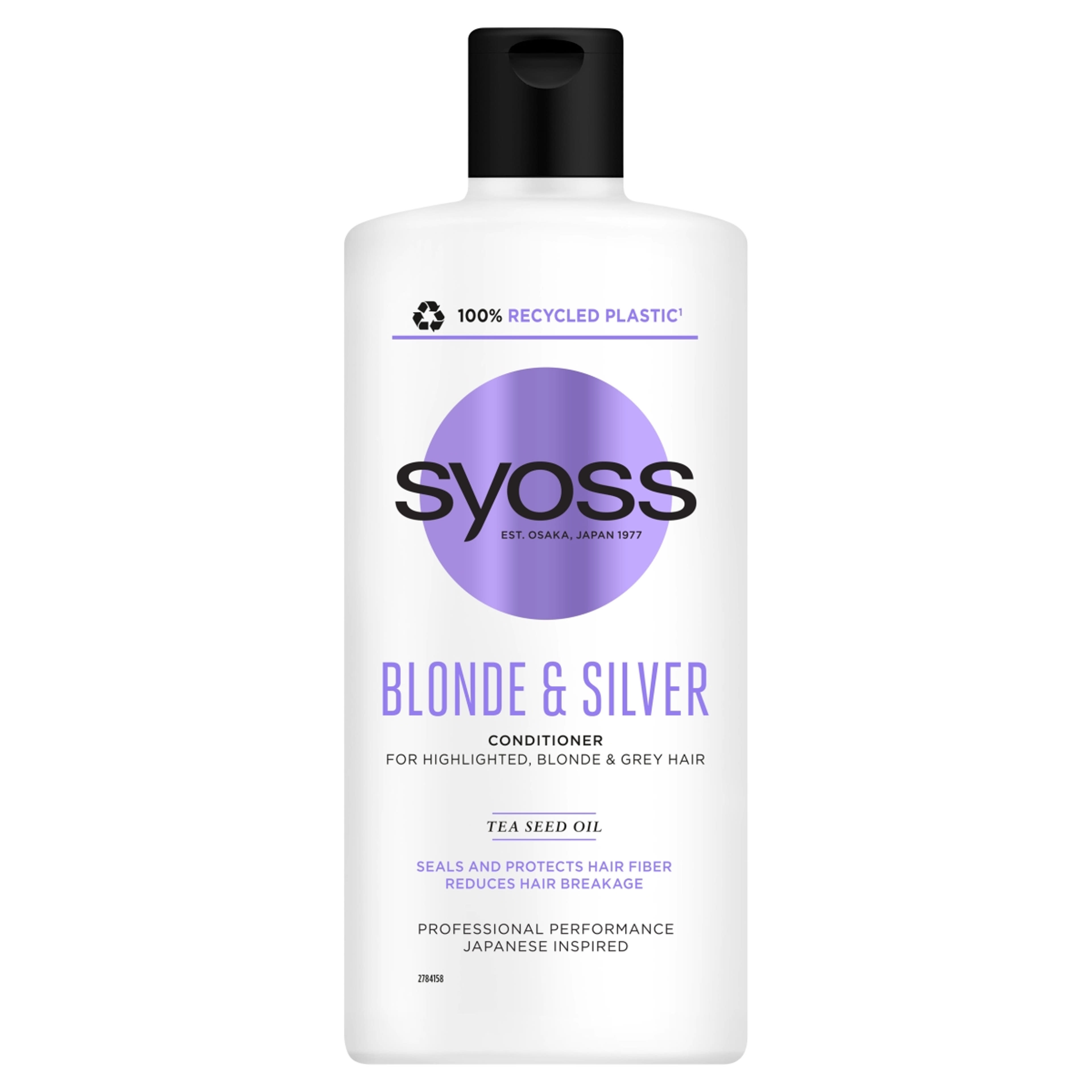 Syoss hamvasító balzsam blonde & silver - 440 ml