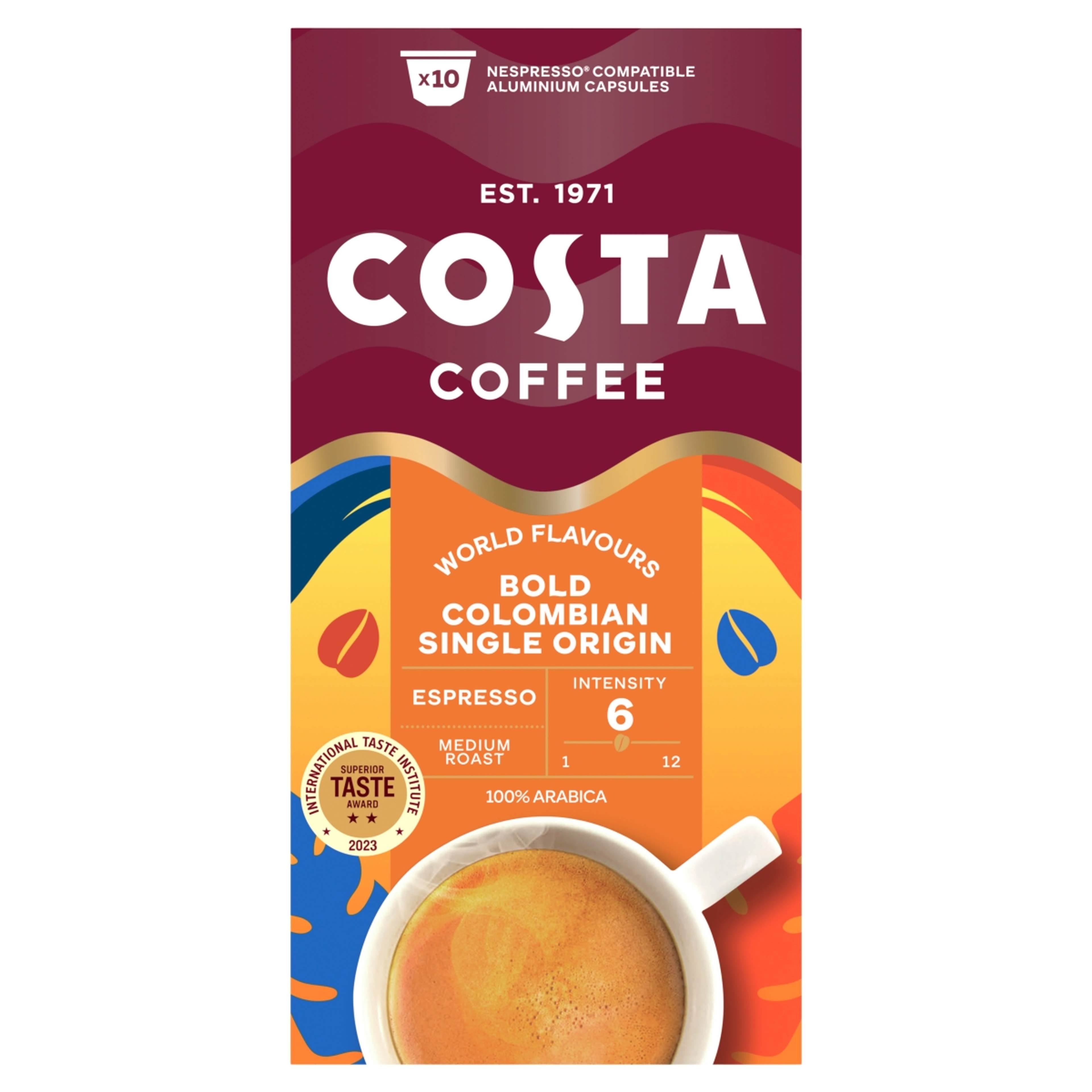 Costa Colombian Roast Nespresso kávékapszula - 10 db