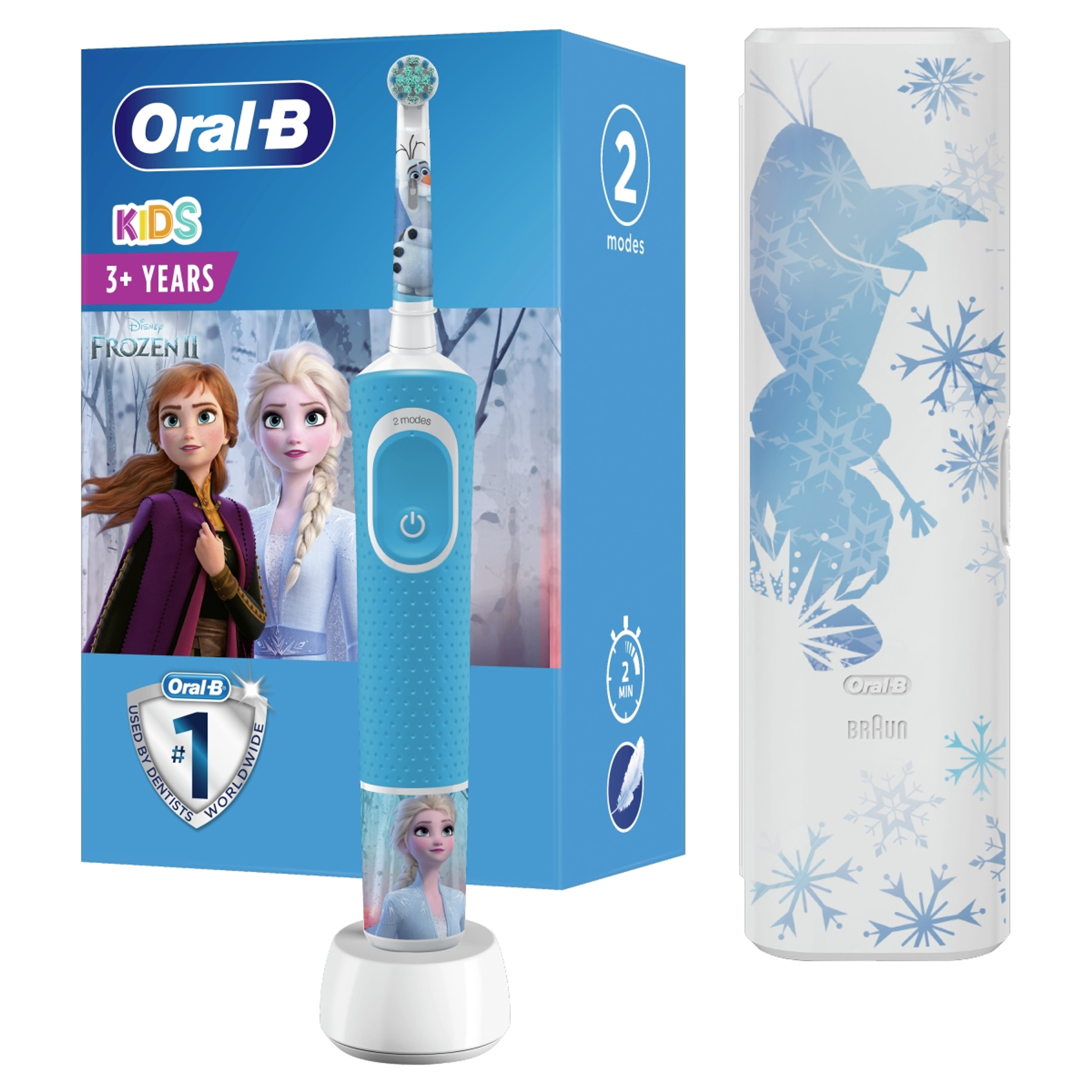 Oral-B Kisd Frozen II elektromos fogkefe utazótokkal - 1 db-4