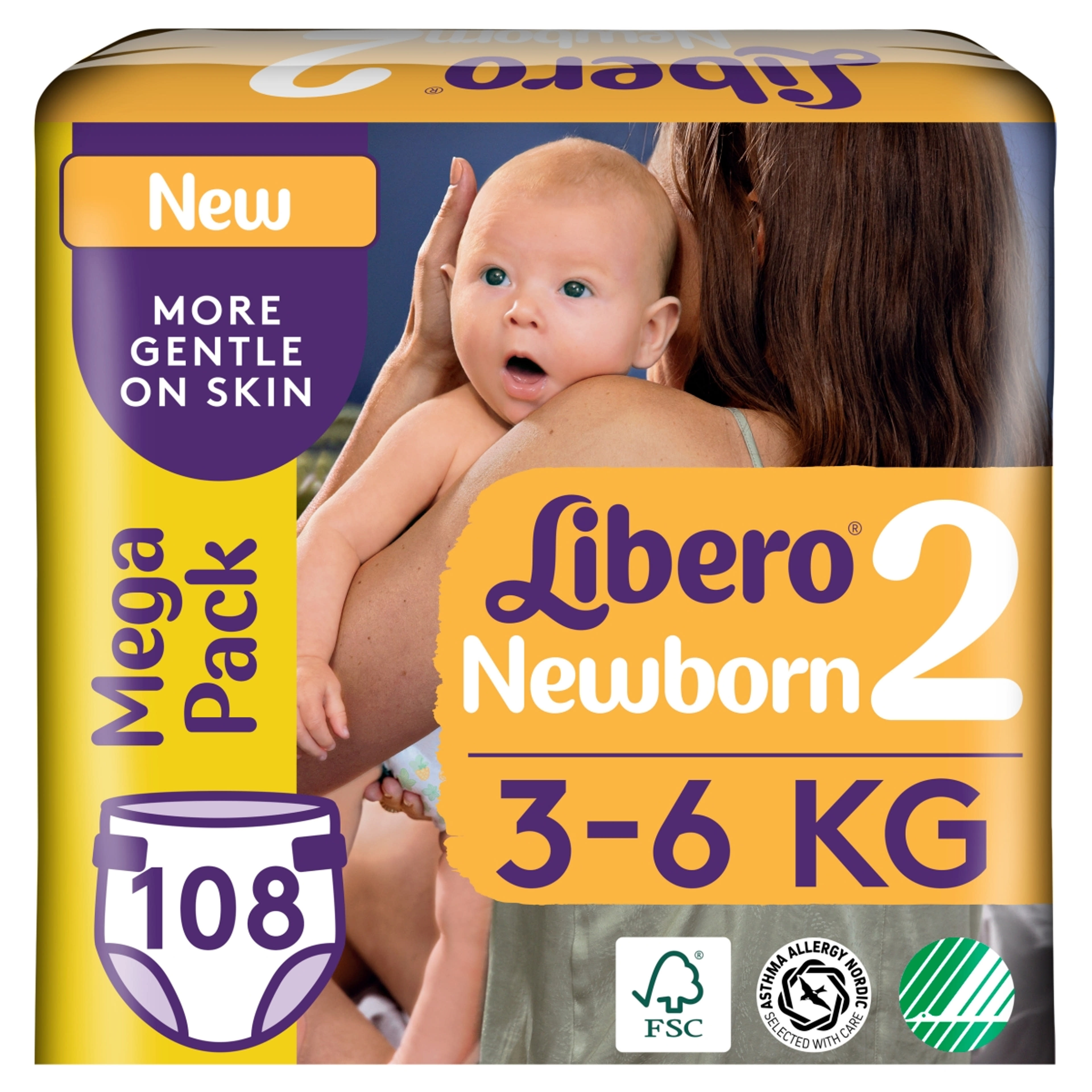 Libero Newborn Prémium Nadrágpelenka 2  3-6 kg - 108 db-3