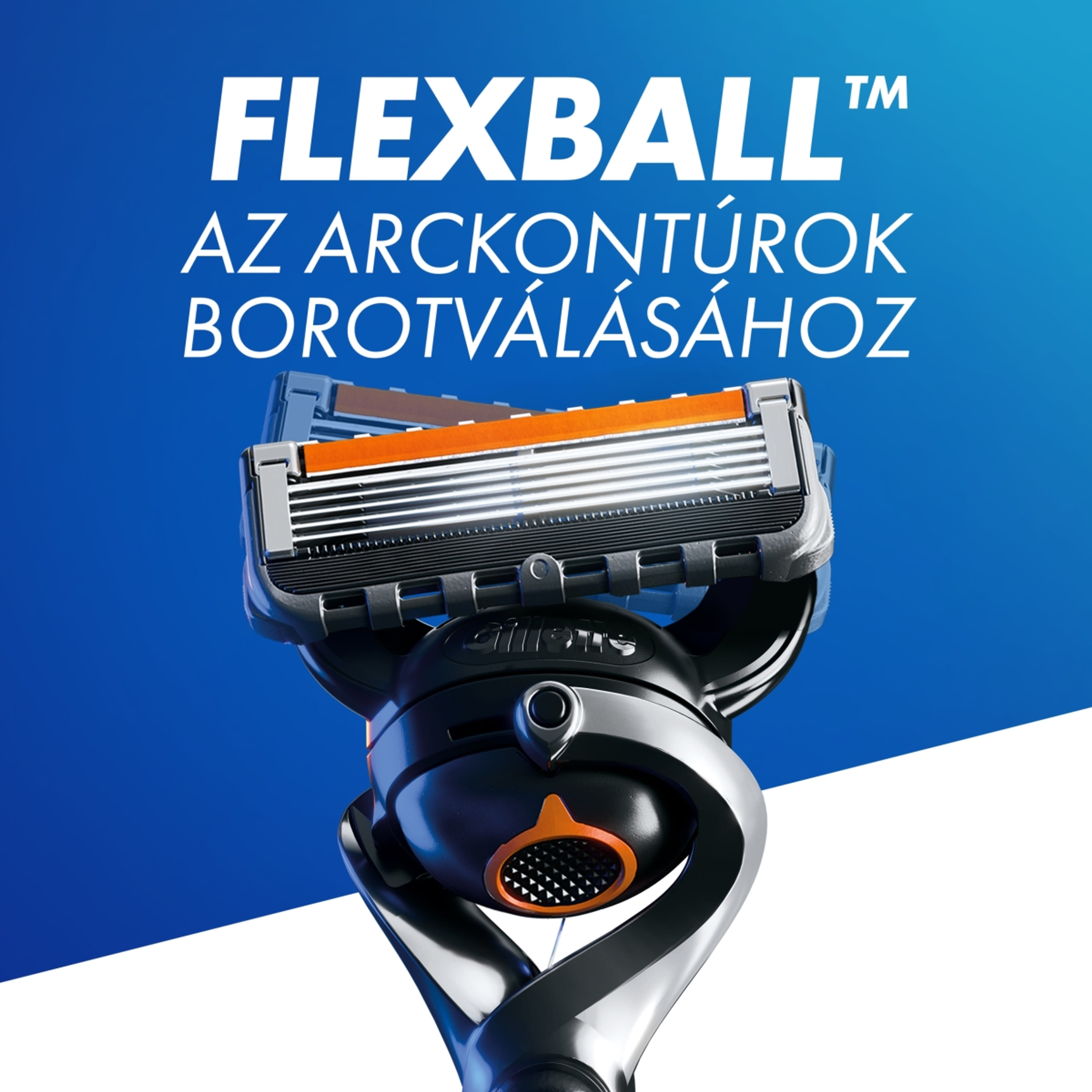 Gillette Fusion Proglide Flexball 4 pengés borotvakészülék 2 db borotvabetéttel - 1 db-5