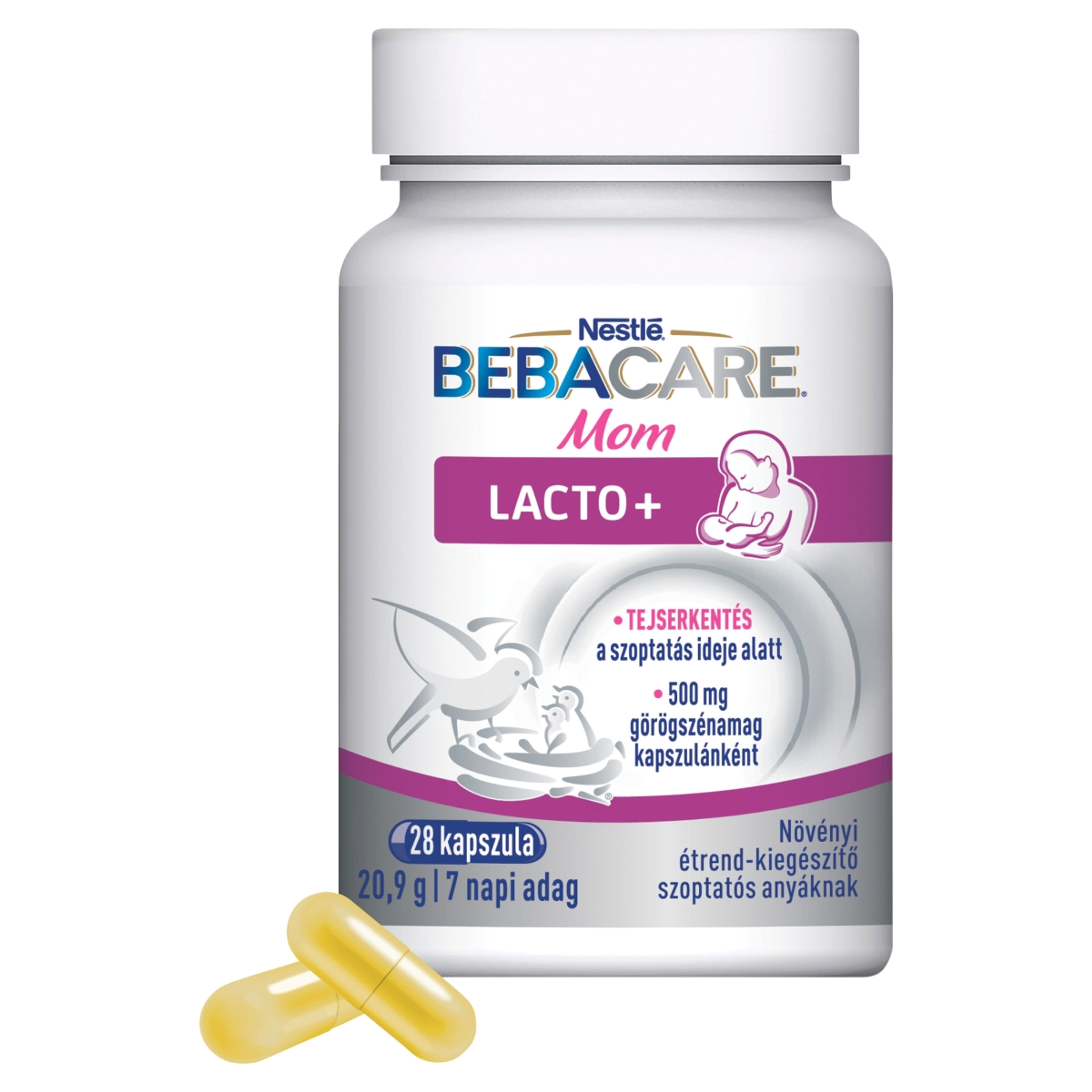 Nestlé Bebacare Lacto+ növényi étrend-kiegészítő szoptatós anyáknak - 28 db-3