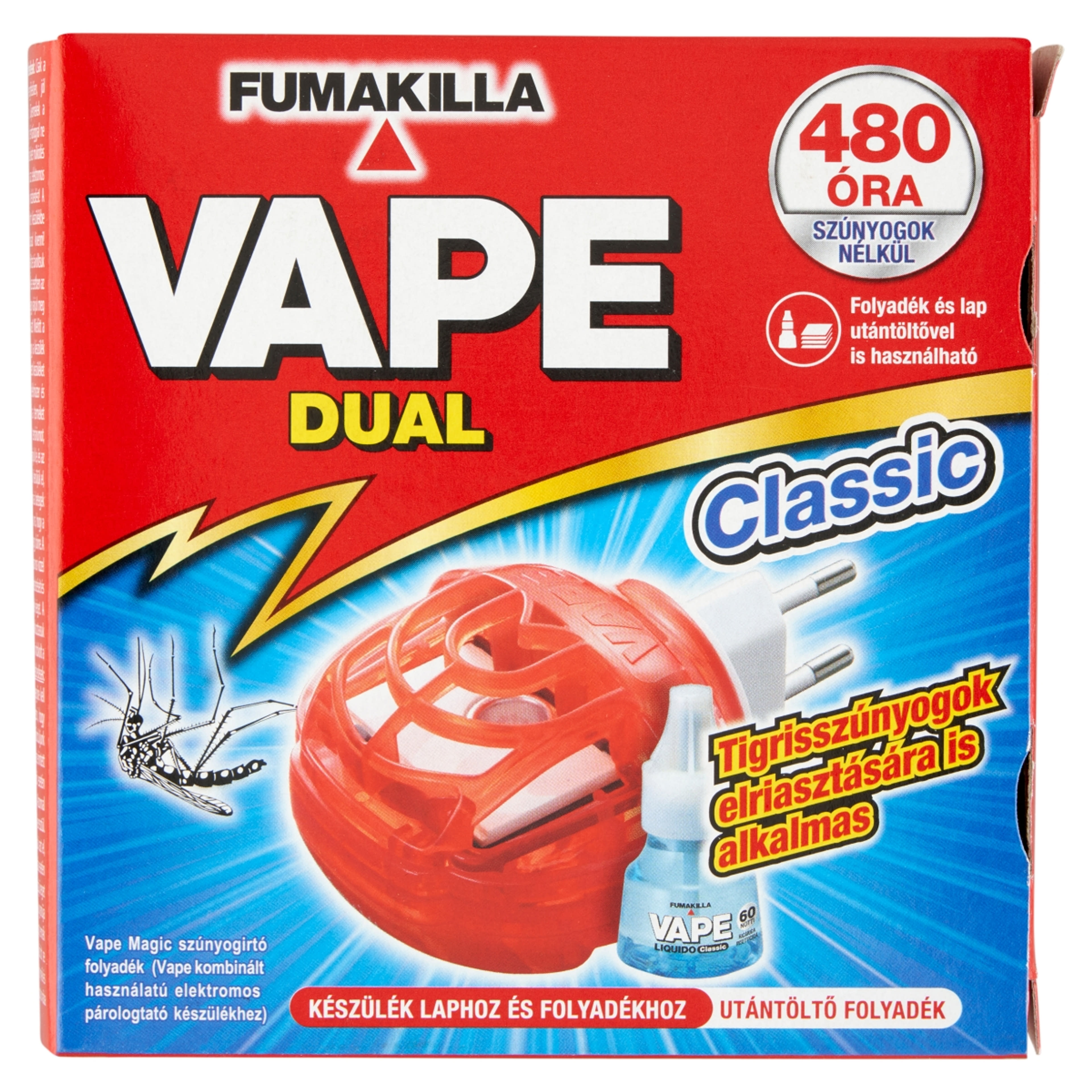 Vape elektromos szúnyogriasztó lapkához és folyadékhoz - 1 db-1
