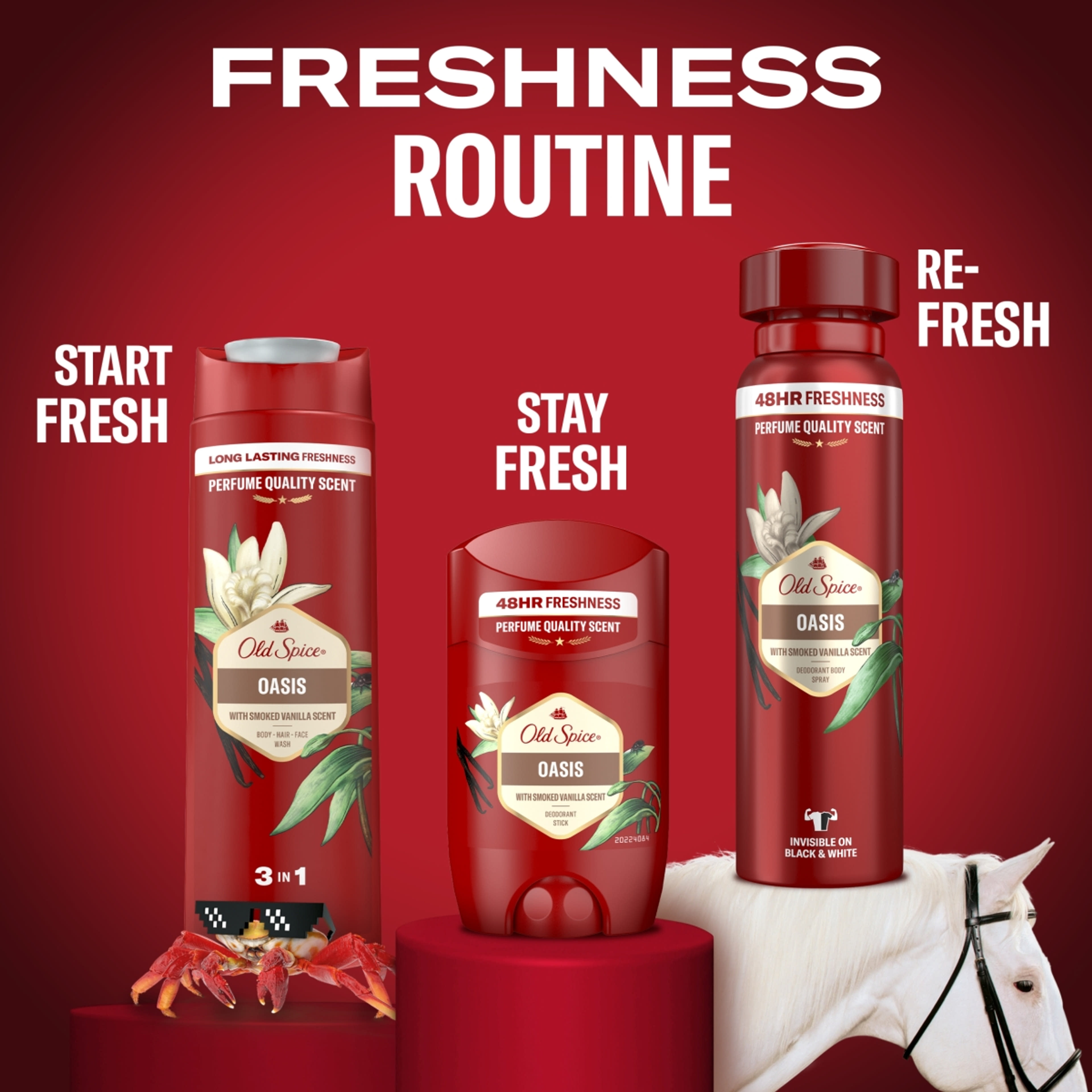 Old Spice Oasis tusfürdő és sampon - 400 ml-8