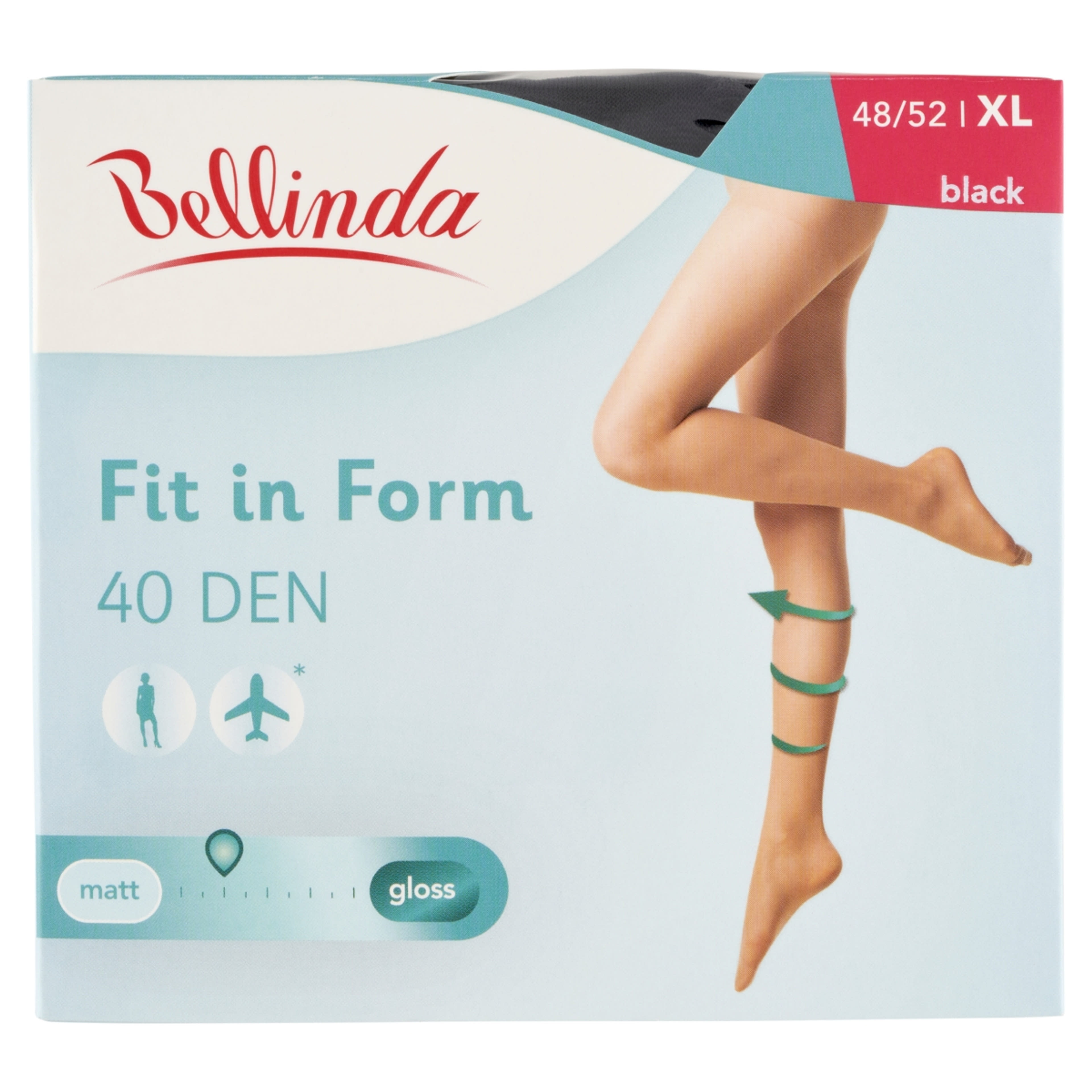 Bellinda harisnya Fit In Form 40 fekete XL -1 db-1