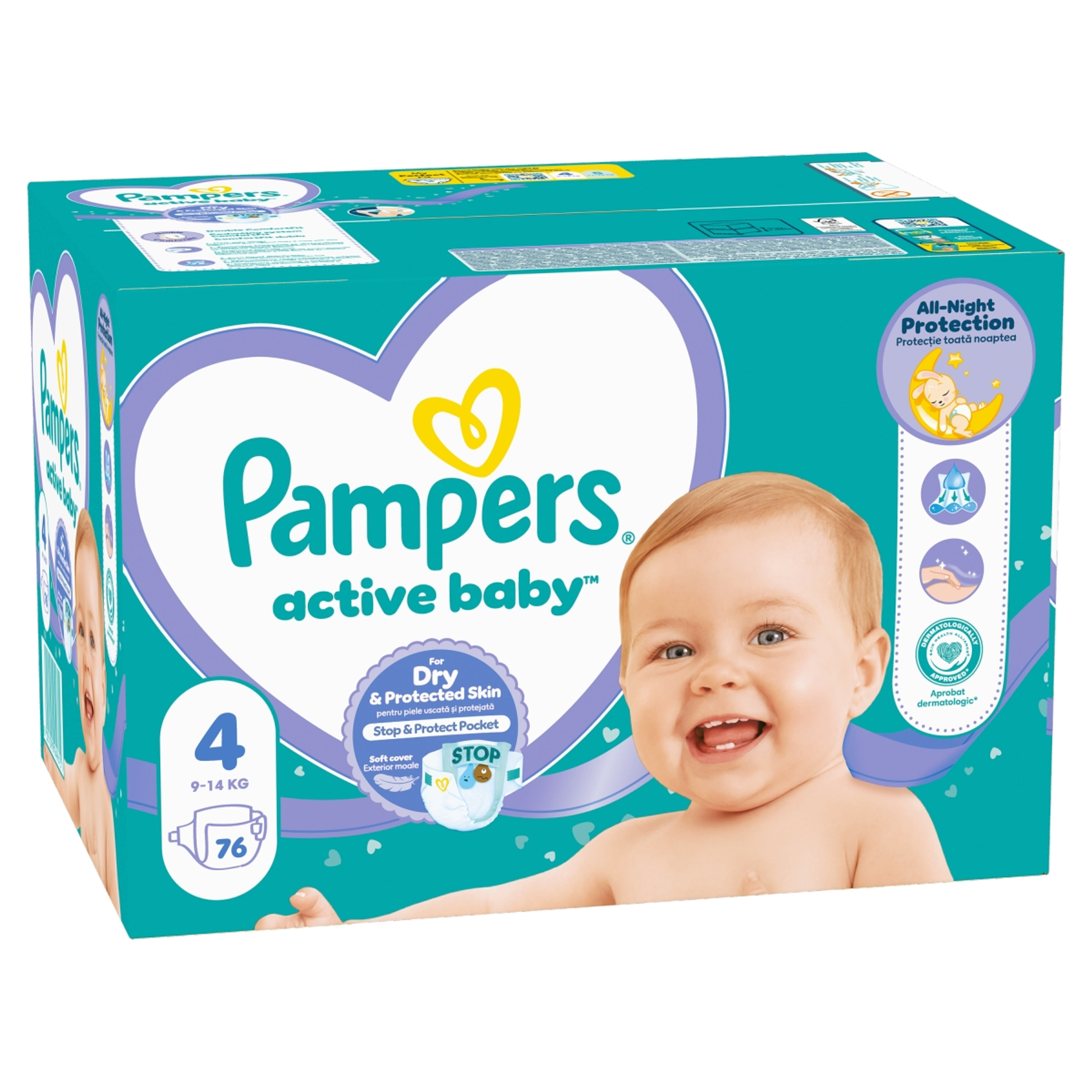 Pampers Active Baby Giant Pack Pelenka 4 - 76 db-2